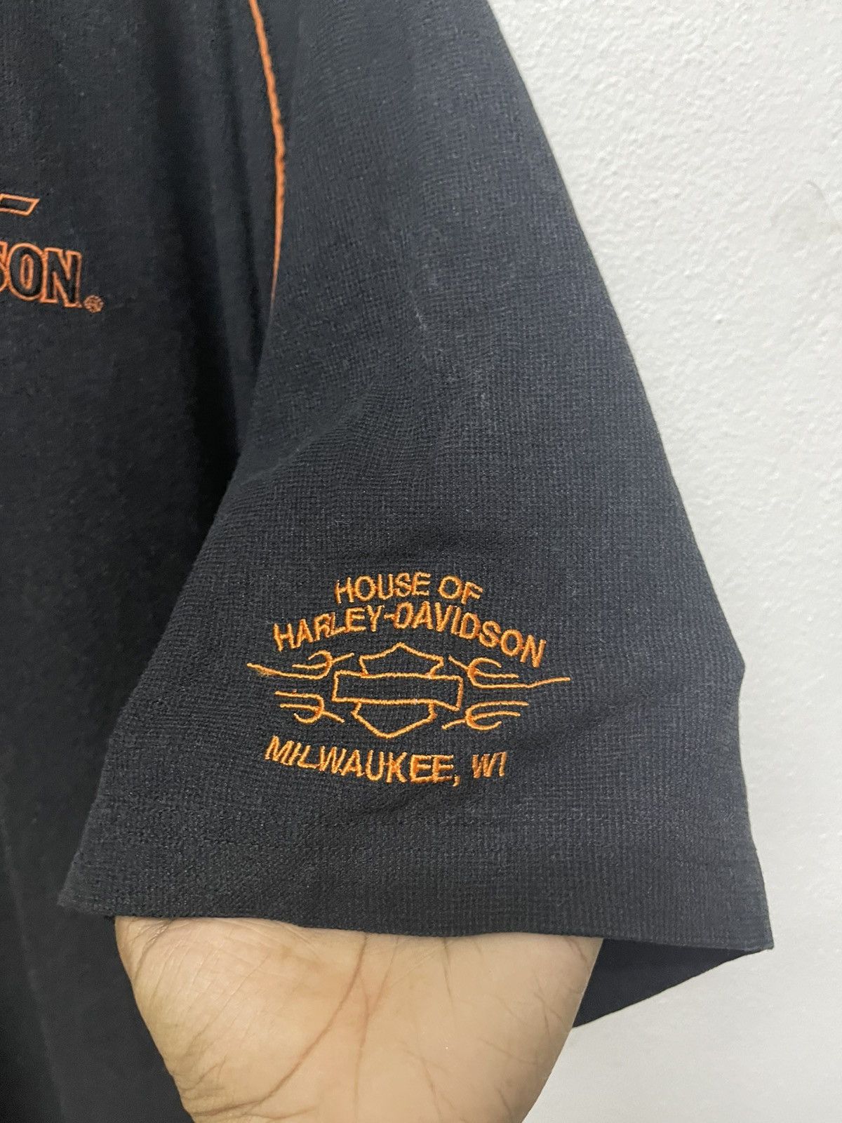 Harley Davidson 90s HARLEY DAVIDSON MILWAUKEE POLO SHIRT Size US XXL / EU 58 / 5 - 9 Thumbnail