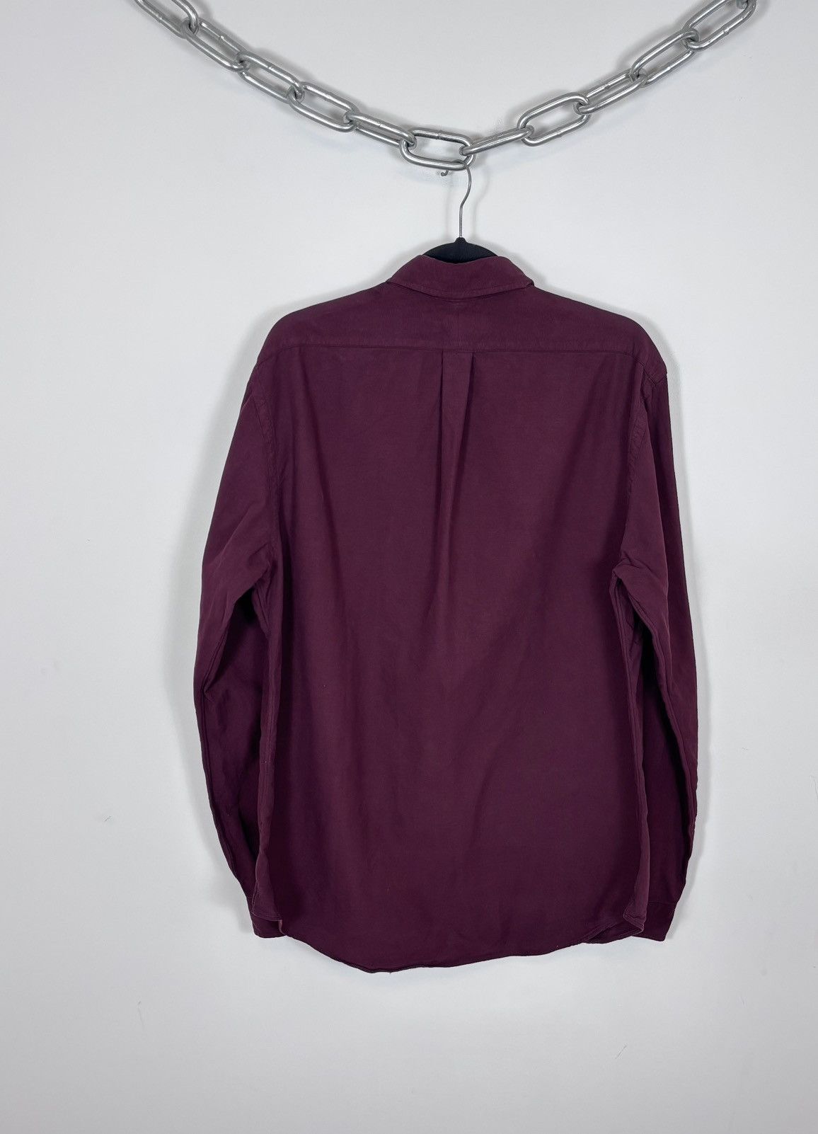 Ralph Lauren Ralph Lauren Men’s Slim Fit Burgundy Long Sleeve Shirt Size US XL / EU 56 / 4 - 14 Thumbnail