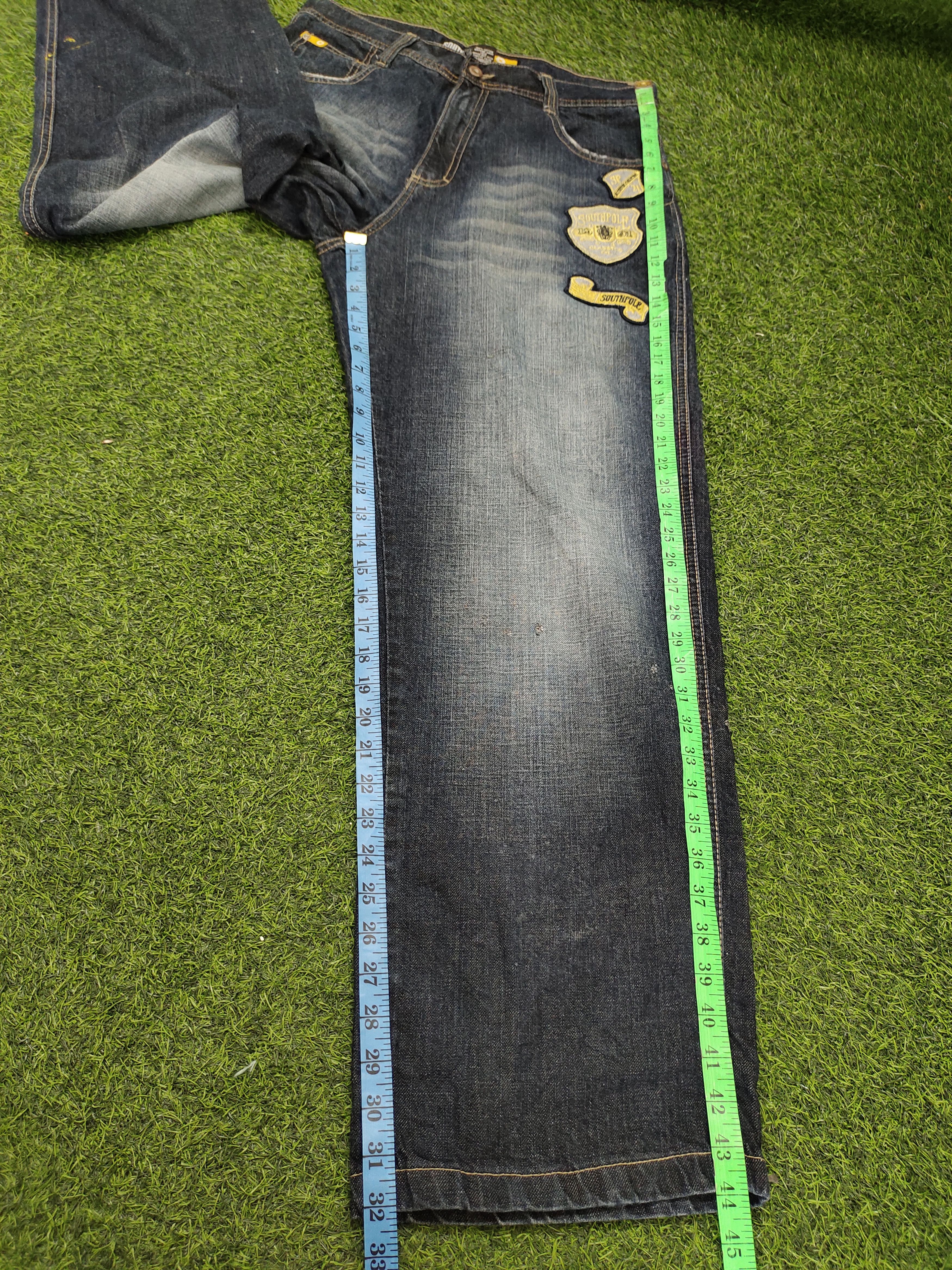 Southpole Vintage Y2k Southpole Patches Distress Faded Baggy Jeans Size US 34 / EU 50 - 14 Thumbnail