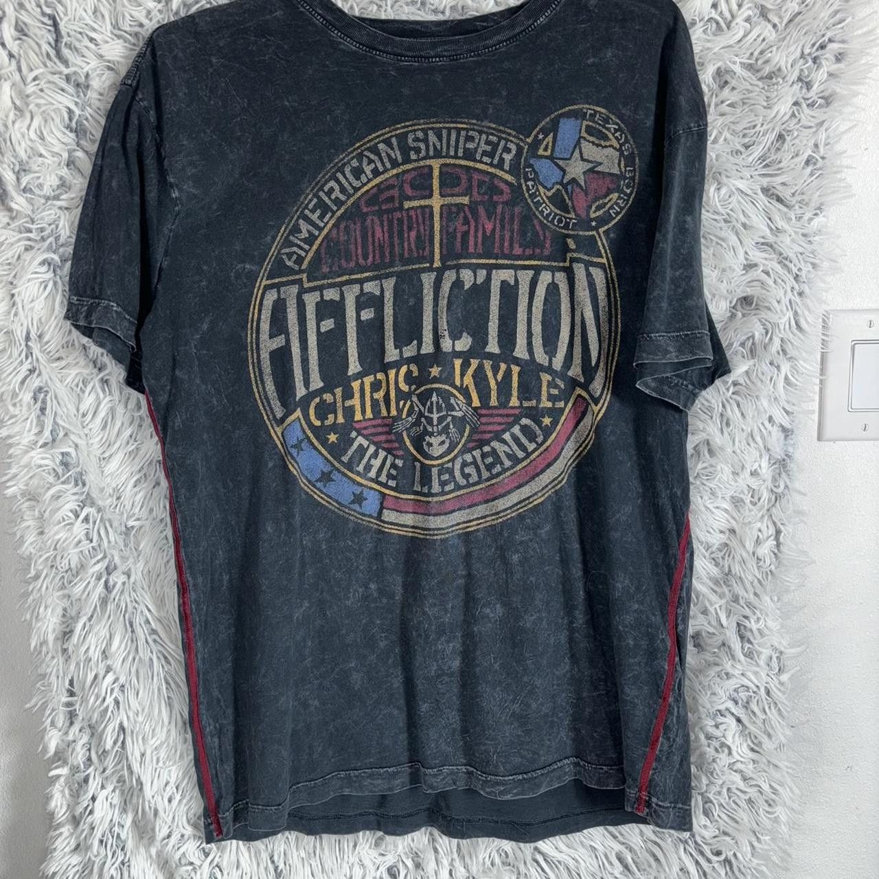 Affliction Affliction black and grey tshirt Size US XL / EU 56 / 4 - 1 Thumbnail