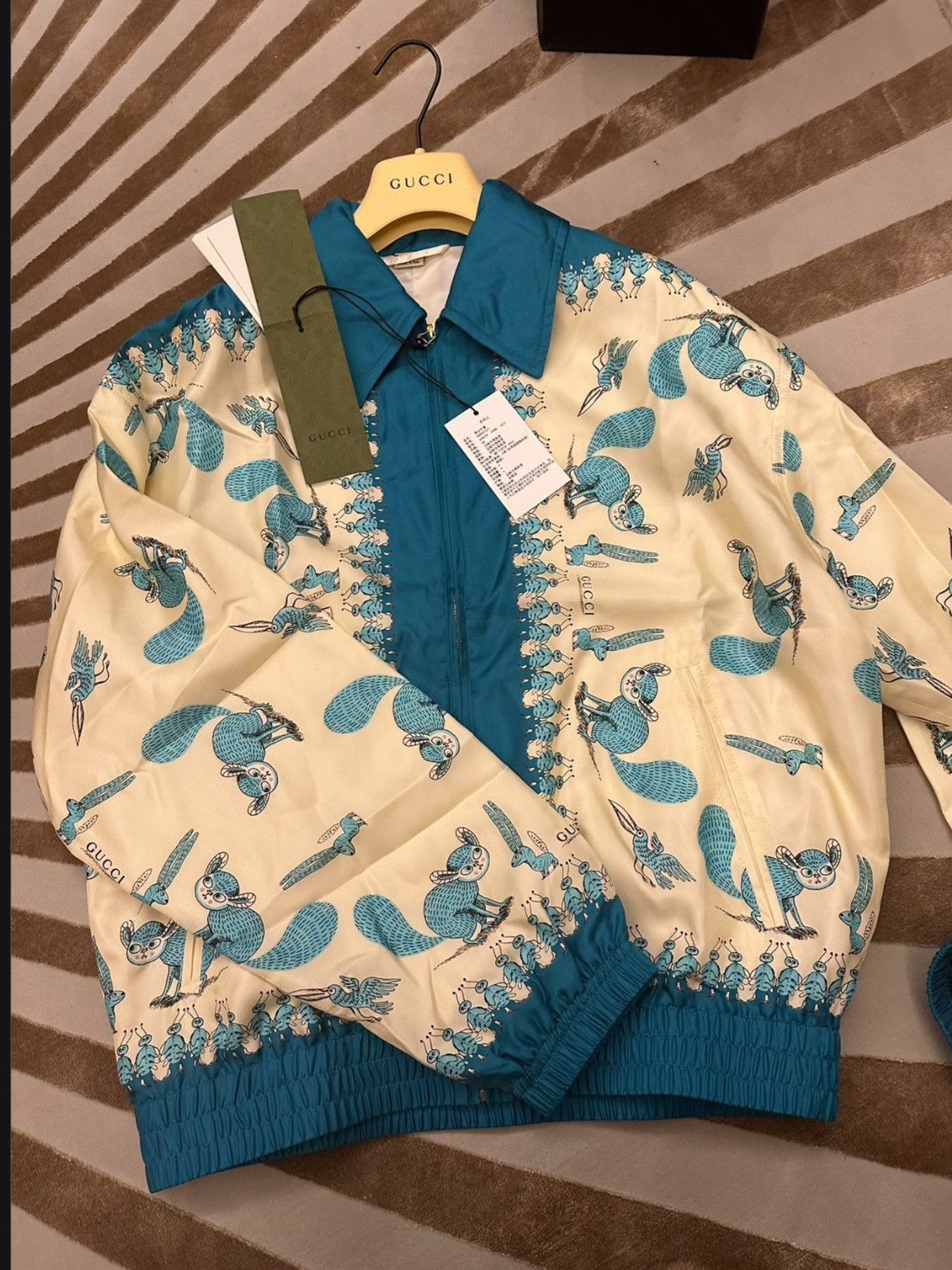 Gucci GUCCI Freya Hartas Silk Silk Bomber Jacket 44 Size US S / EU 44-46 / 1 - 1 Thumbnail