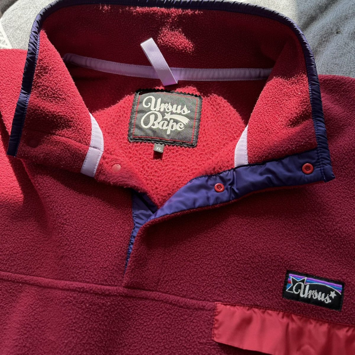 Bape Ursus Bape Fleece Quarter Zip Pullover Size US XL / EU 56 / 4 - 10 Thumbnail