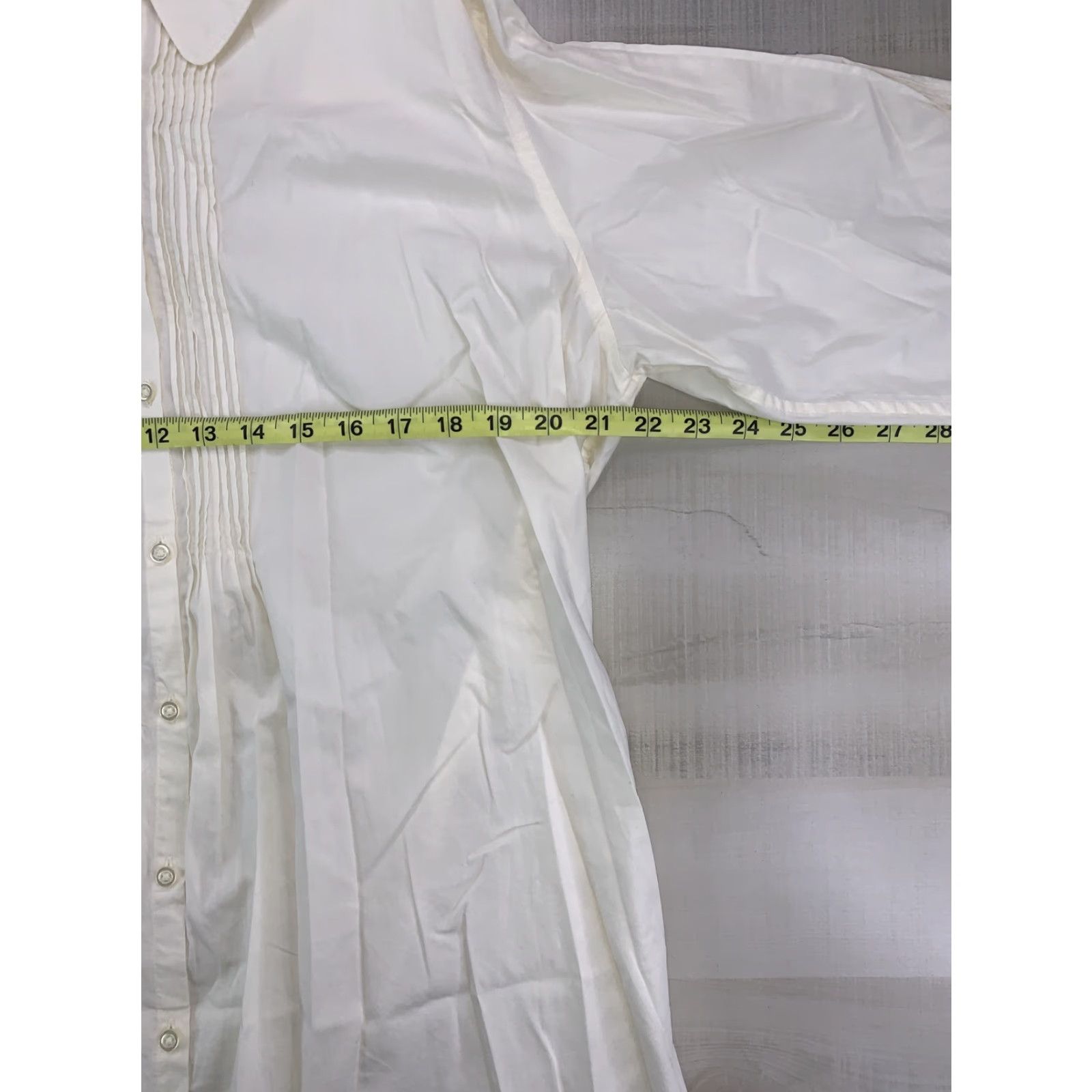 Gap Gap Womens Ivory Pleated Front/Sleeve 3/4 Sleeve SZ XL NWD-#690 Shirt Womens XL Ivory Pleated Front/Sleeve 3/4 Sleeve Gap Size XL / US 12-14 / IT 48-50 - 6 Thumbnail