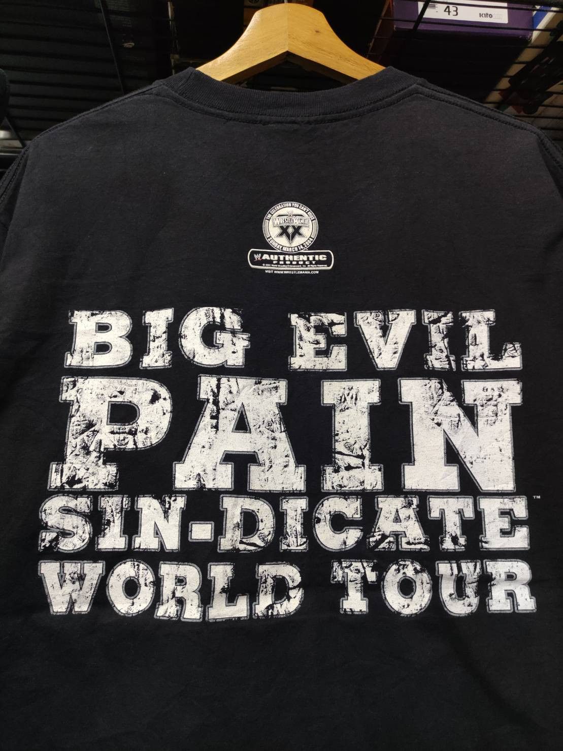 WWE Vtg 00's Undertaker " Big Evil Pain " World Tour USA T-Shirt Size US L / EU 52-54 / 3 - 10 Thumbnail
