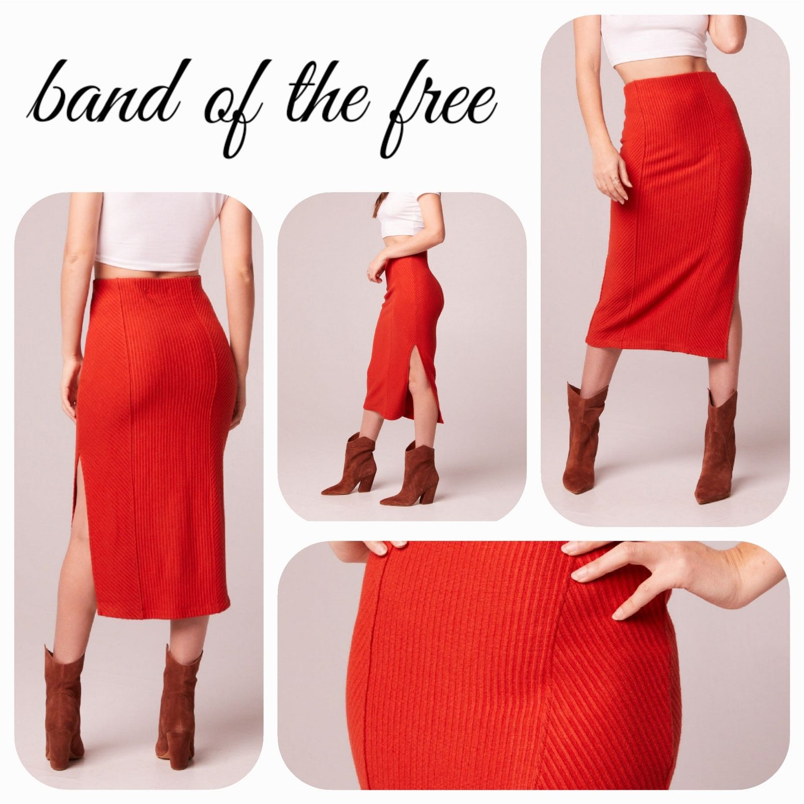 Other NWT Band of the Free Renee Bodycon Ribbed Pencil Skirt Sz. M Size 29" - 1 Thumbnail