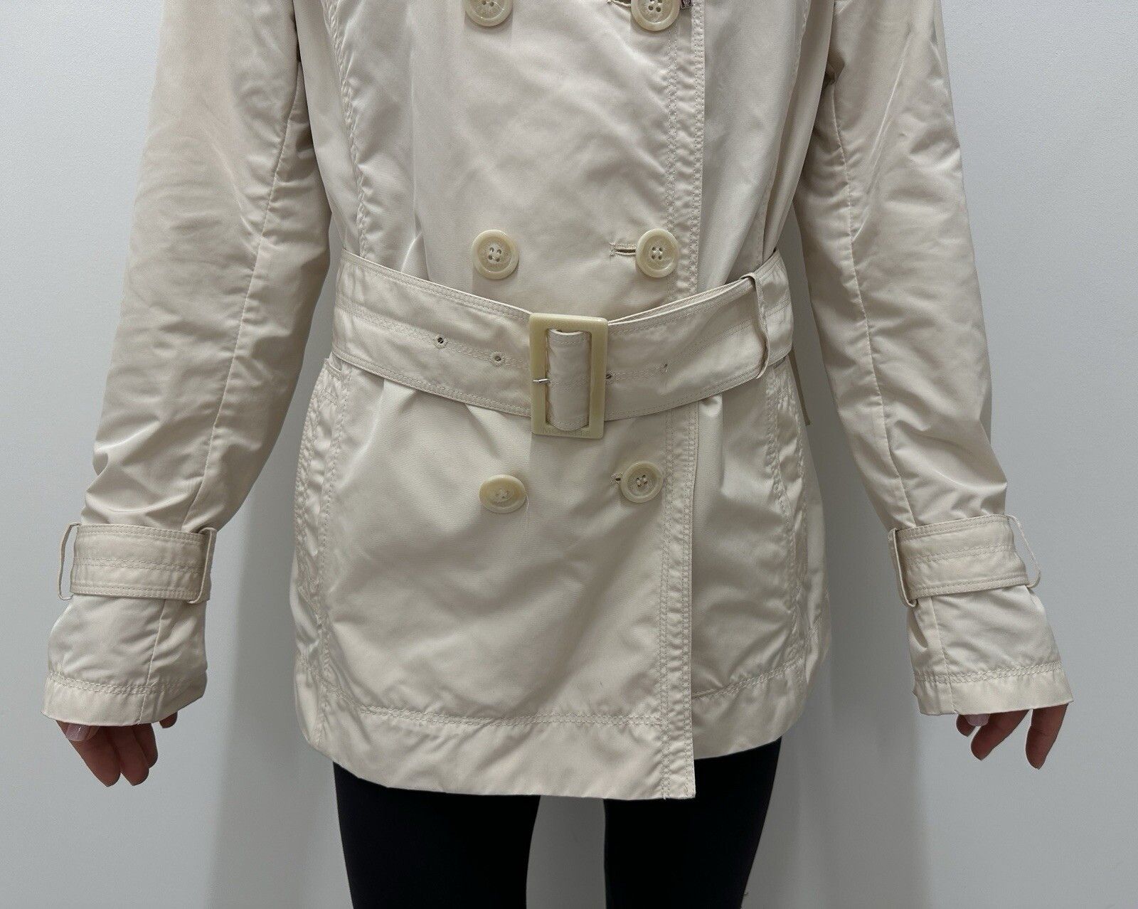Moncler Moncler Nerine Women Belted Trench Coat Jacket Nylon Shirri Size L / US 10 / IT 46 - 13 Thumbnail