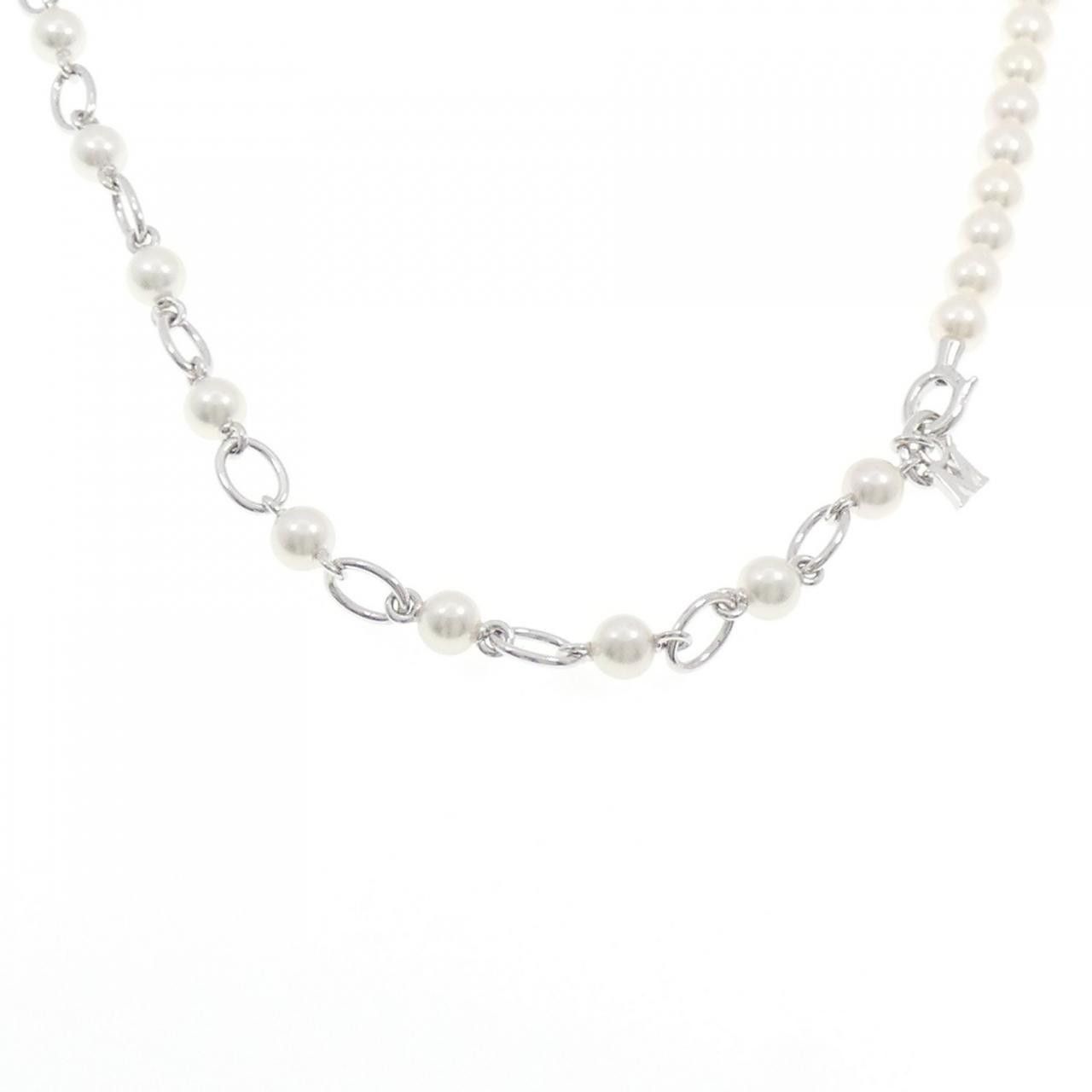 Mikimoto Mikimoto Mikimoto Liberte Silver Pearl Necklace Precious Metal Necklace KZ1703PB DUTY FREE for USA Size ONE SIZE - 1 Thumbnail