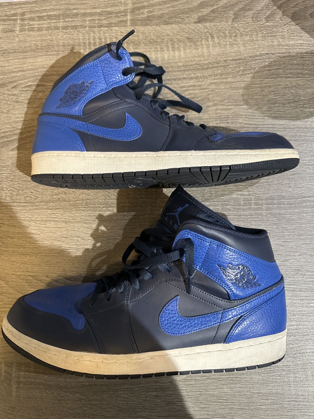 image of Jordan Brand 1 Retro High OG Dark Marina Blue Shoes, Men's (Size 13)