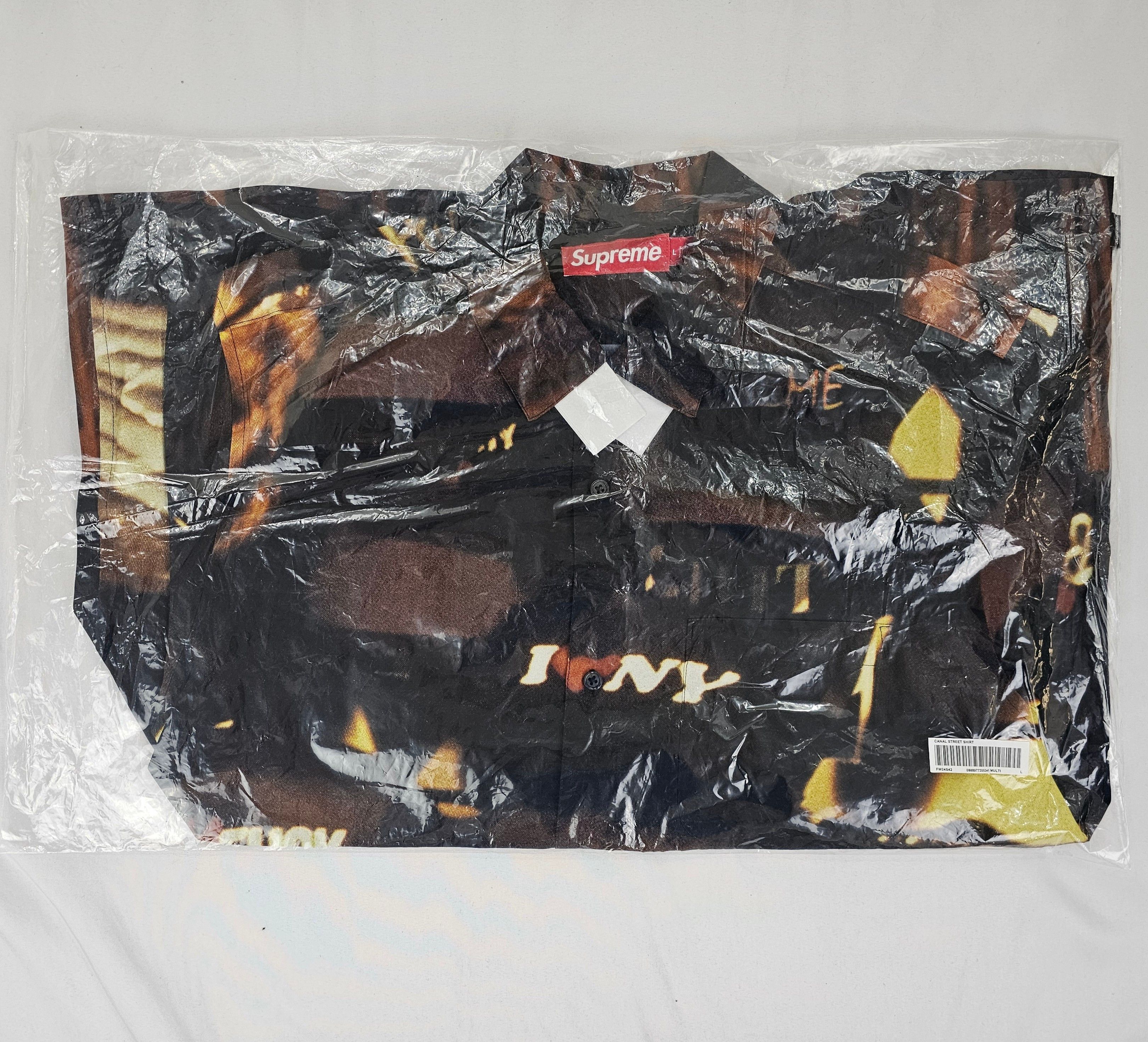 Supreme Supreme Canal St. S/S Shirt FW24 Men's Size Large BRAND NEW Size US L / EU 52-54 / 3 - 6 Thumbnail