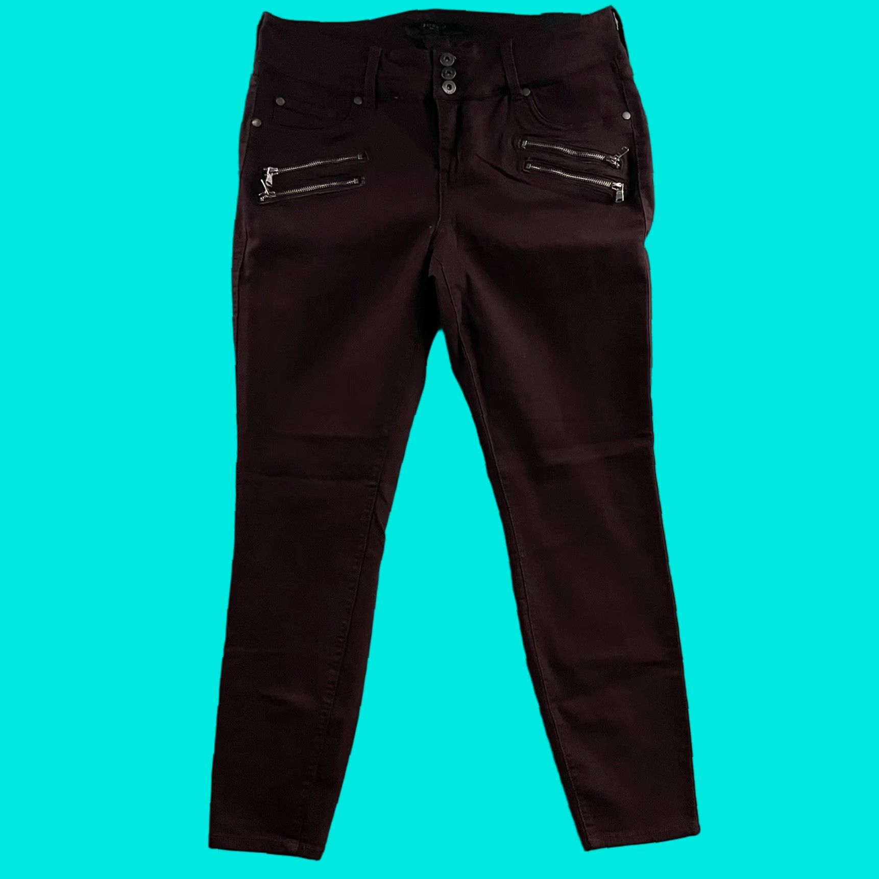 Torrid Torrid Jeans Maroon 16R Jegging Zip Pockets Women Size 38" / US 16 / IT 52 - 1 Thumbnail