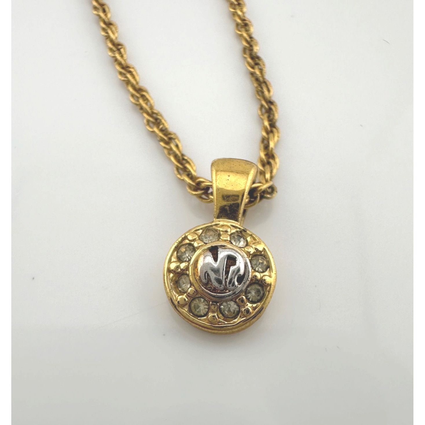 Nina Ricci Nina Ricci Round Rhinestone Necklace Size ONE SIZE - 4 Thumbnail
