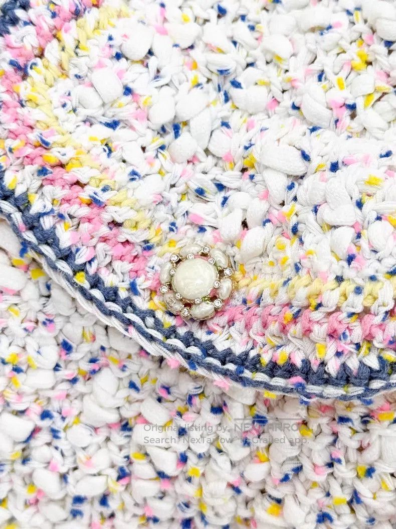 Chanel Chanel Ice cream mixed beige pink blue and yellow woven lo Size XS / US 0-2 / IT 36-38 - 5 Thumbnail