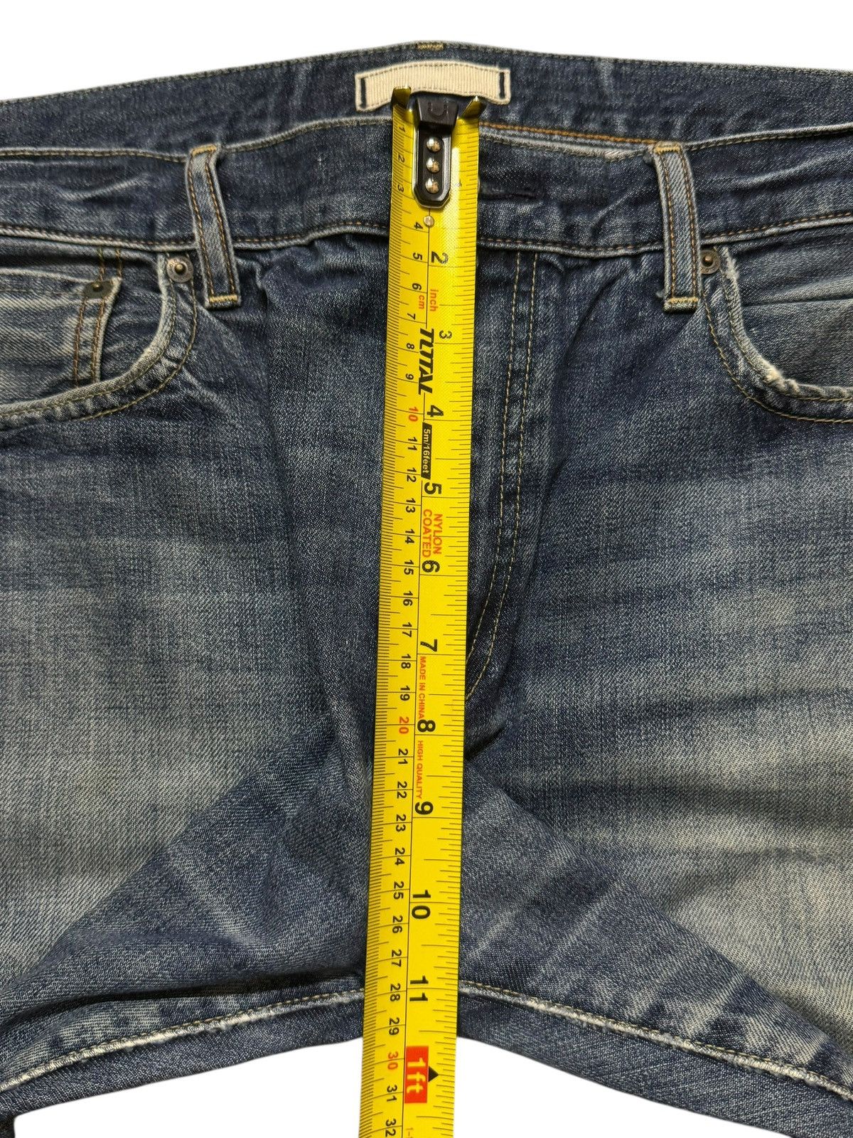 Uniqlo Vintage Y2K Uniqlo Selvedge Faded Wash Distress Straight Leg Size US 36 / EU 52 - 14 Thumbnail