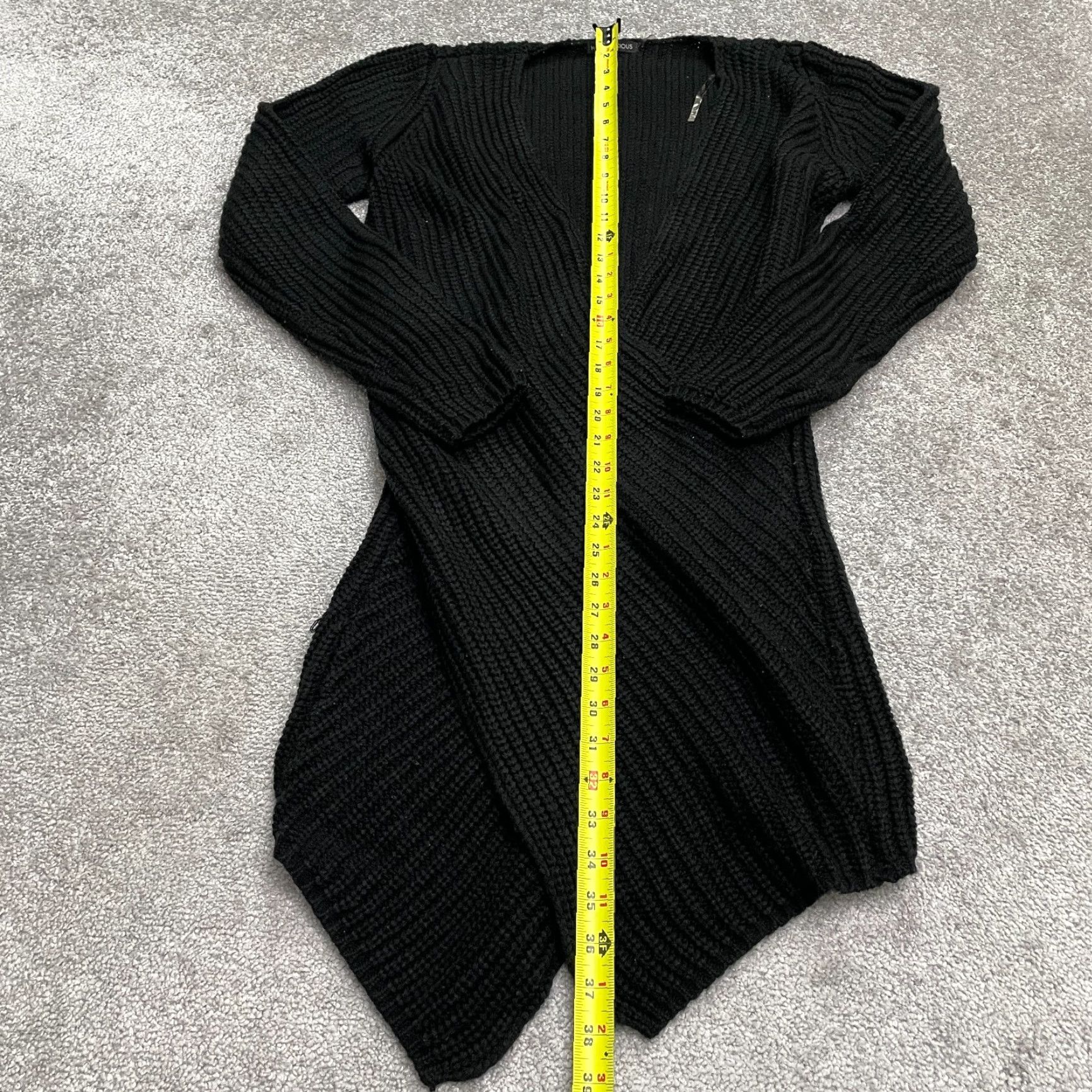 Vintage Hot & Delicious Dress Womens S/M Black Long Sleeve Knit Short Wrapped Size S / US 4 / IT 40 - 7 Thumbnail