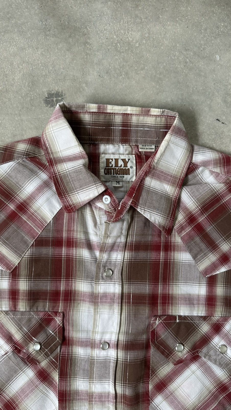 Vintage VINTAGE ELY CATTLEMAN WESTERN SHIRT PEARL SNAP Size US M / EU 48-50 / 2 - 7 Thumbnail