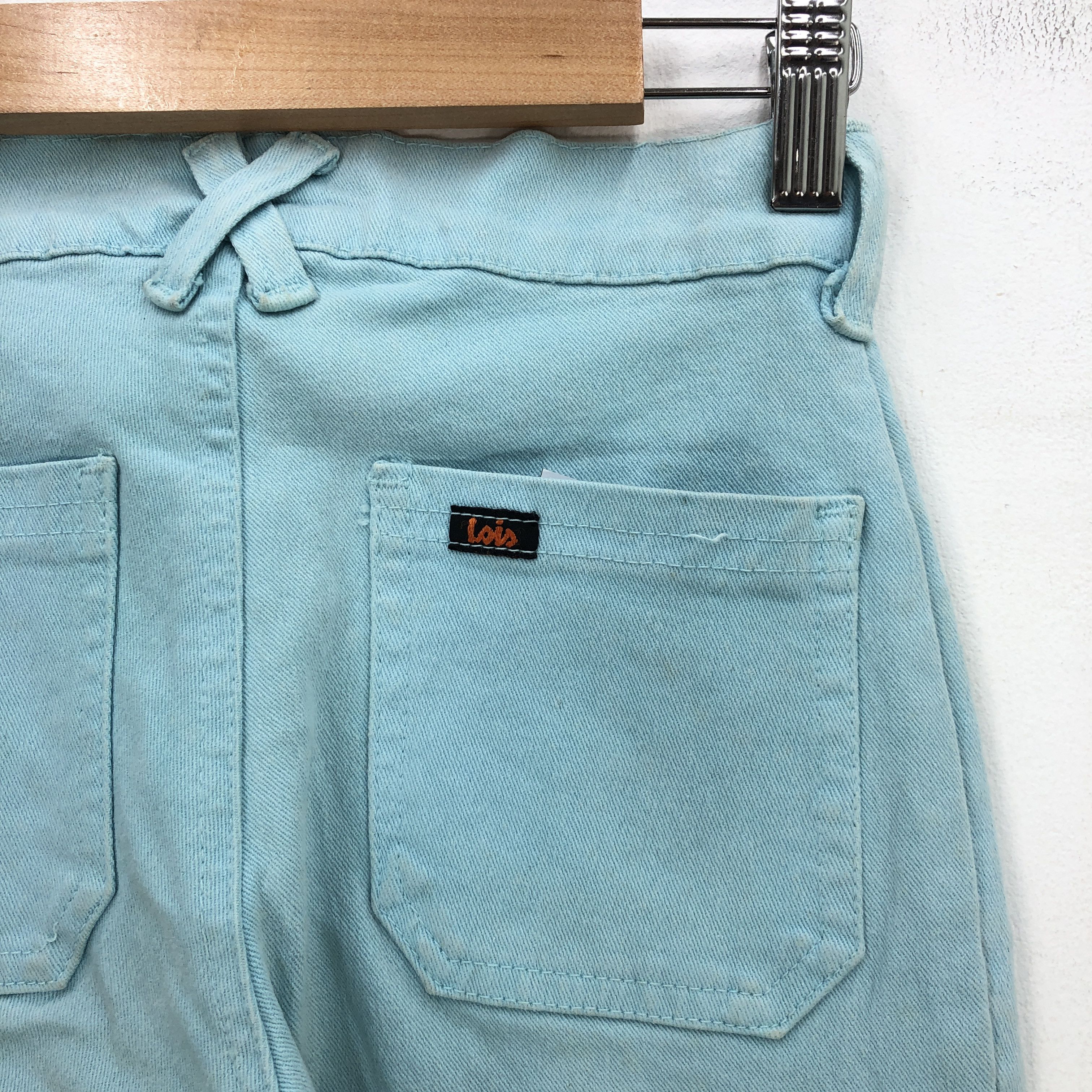 If Six Was Nine Vintage Japanese Jeans Boot Cut Denim Super Flare Pants Size 22" - 5 Thumbnail