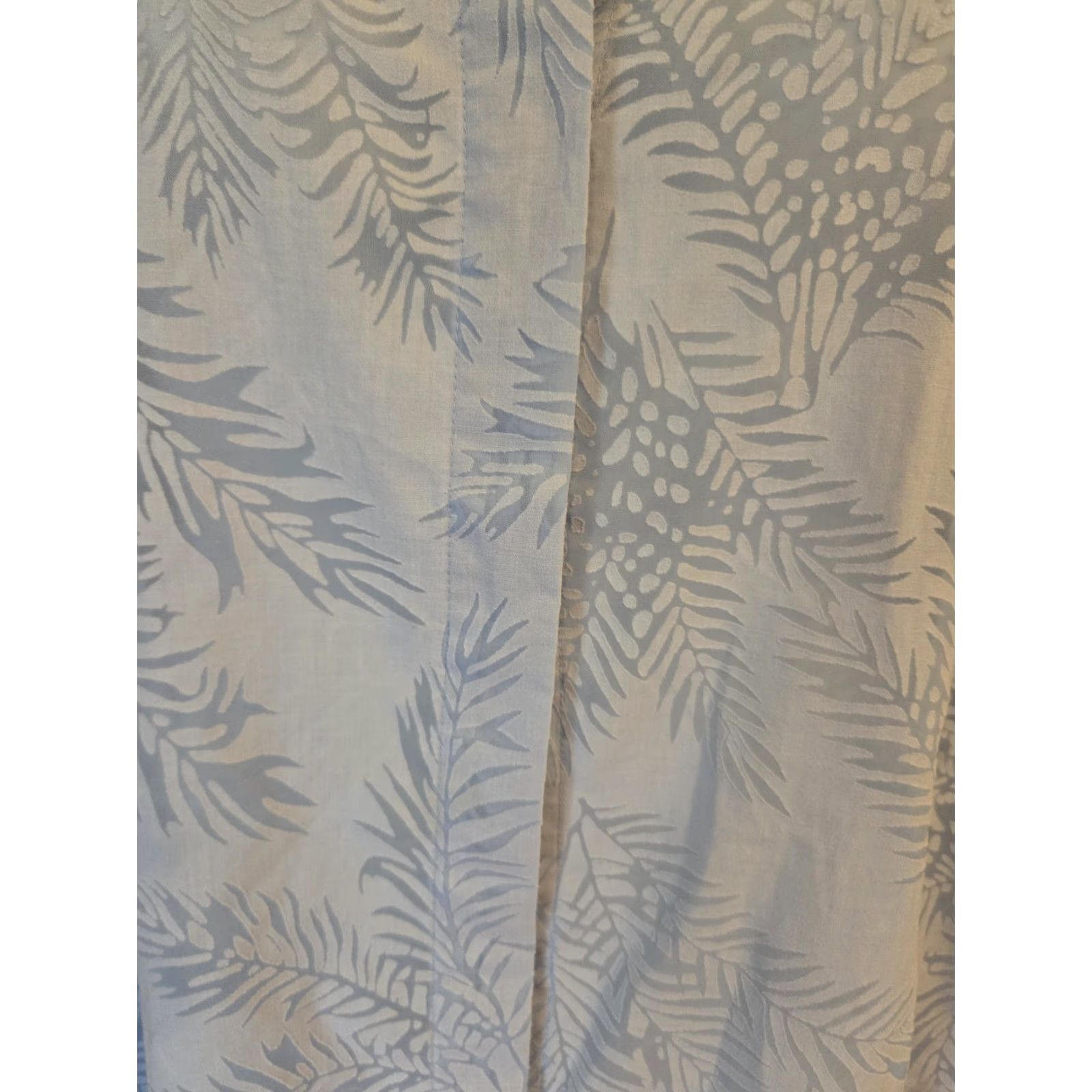 Vintage Jaclyn Smith Light Blue Botanical Long Sleeve Top Shirt 3X Plus Size XXL / US 16-18 / IT 52-54 - 3 Thumbnail