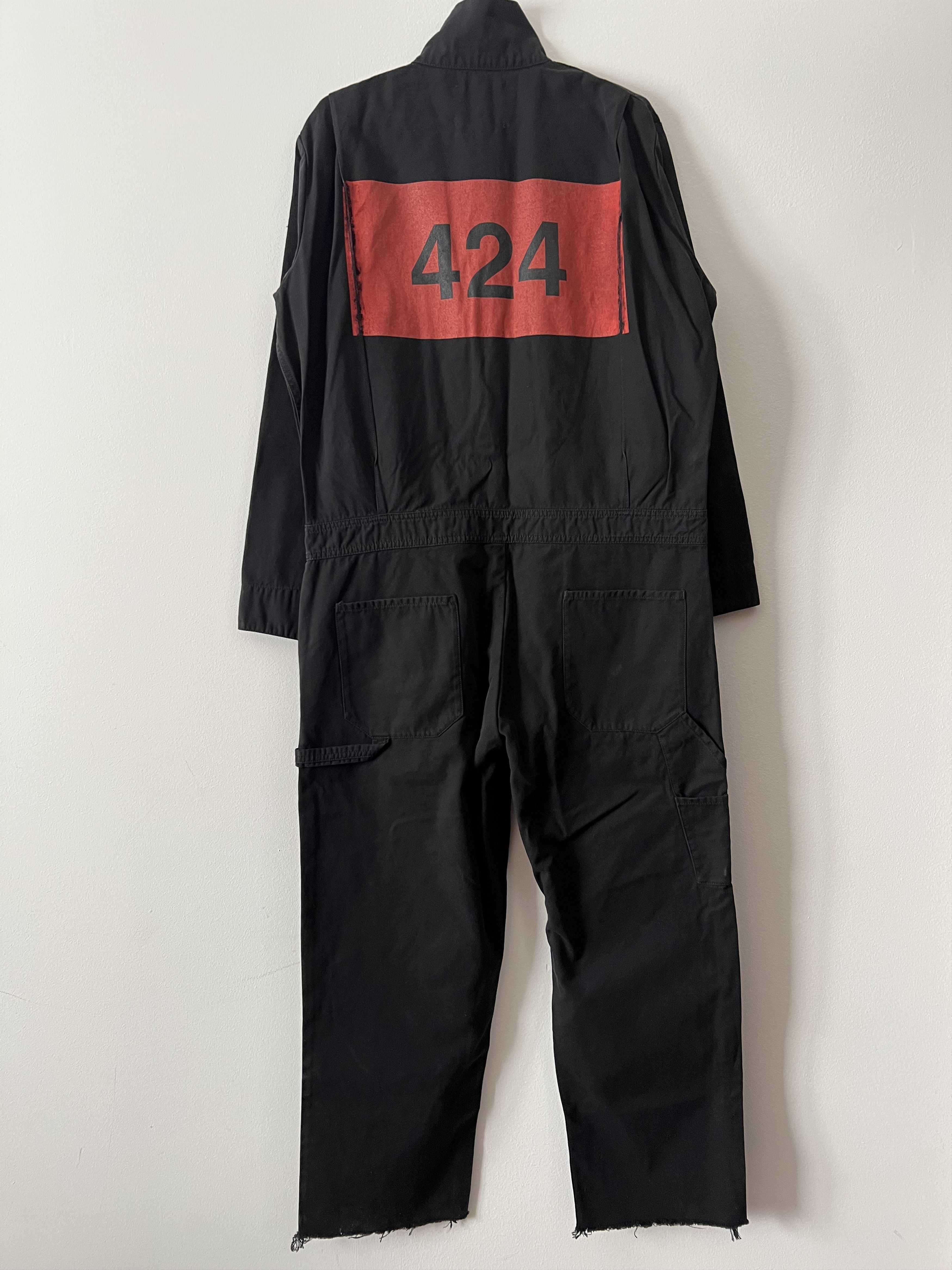 424 back red logo jumpsuit Size US 34 / EU 50 - 4 Thumbnail