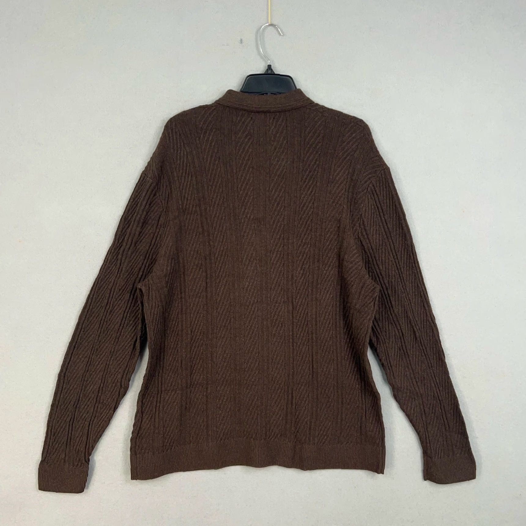 Abercrombie & Fitch Abercrombie & Fitch Sweater Mens XXL Tall Brown Polo Collared Knit Polo Collar Pullover Button Knit Casual Preppy Mens Size US XXL / EU 58 / 5 - 6 Thumbnail