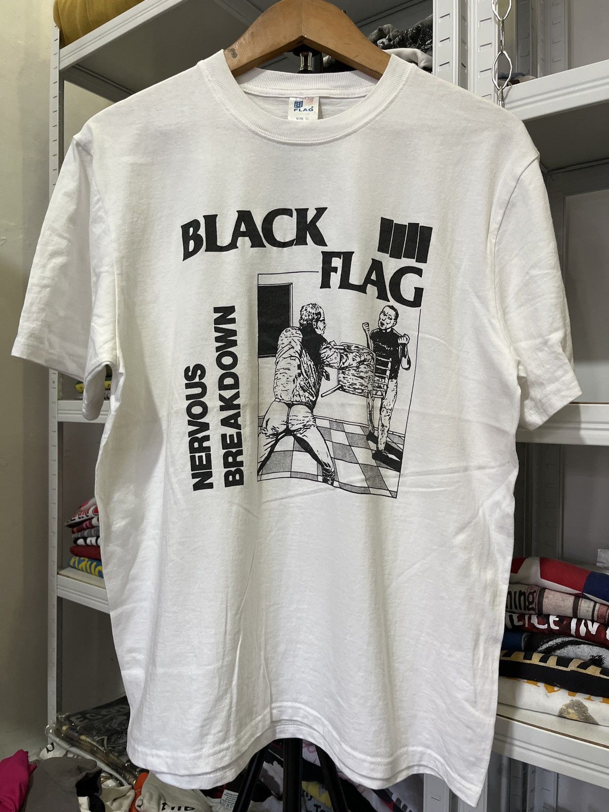 BLACK FLAG NERVOUS BREAKDOWN ロンT BLACK FLAG ロンT NERVOUS BREAKDOWN | 45REVOLUTION