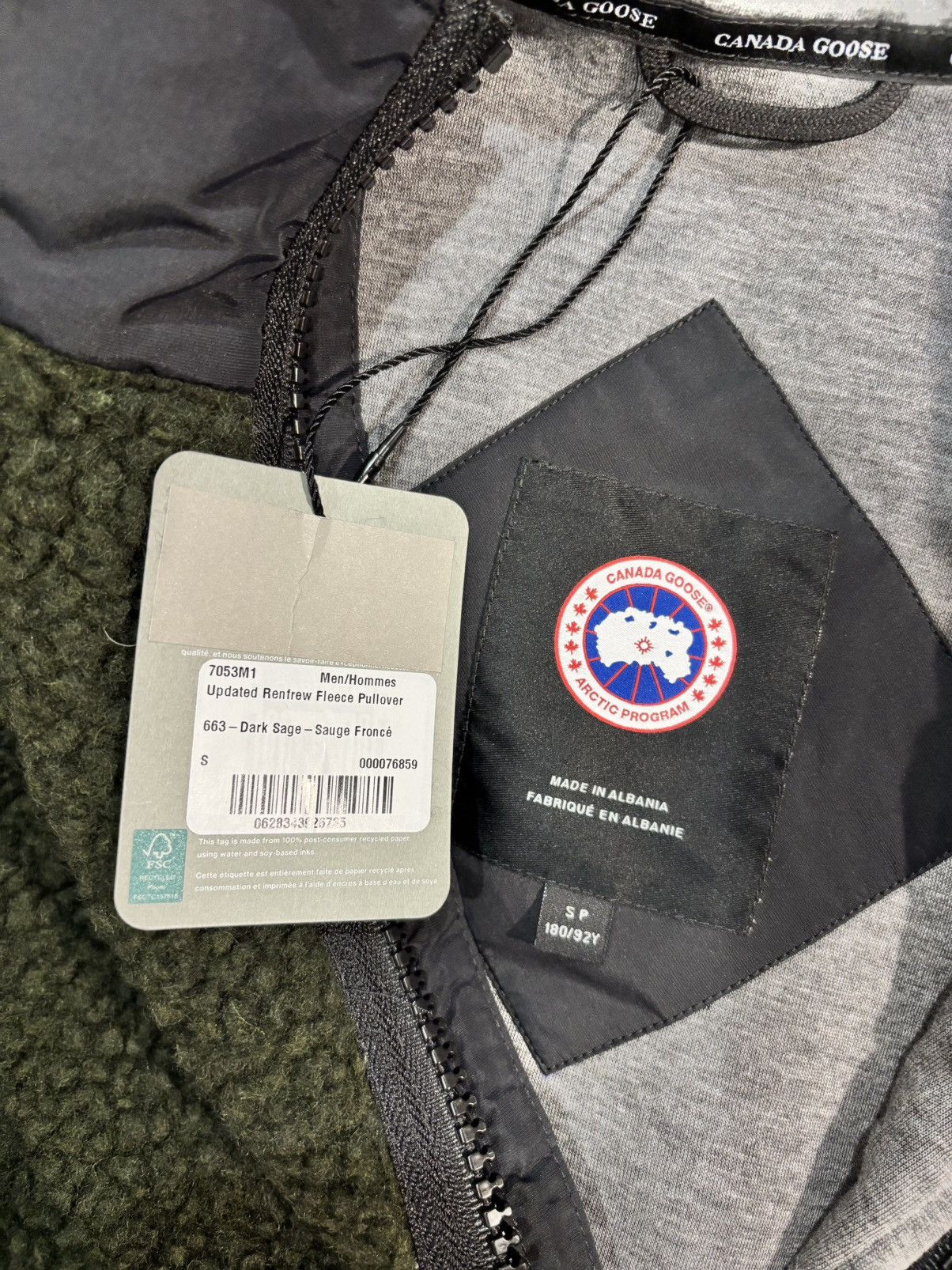 Canada Goose Mens Canada Goose Updated Renfrew Fleece Pullover Size US S / EU 44-46 / 1 - 6 Thumbnail