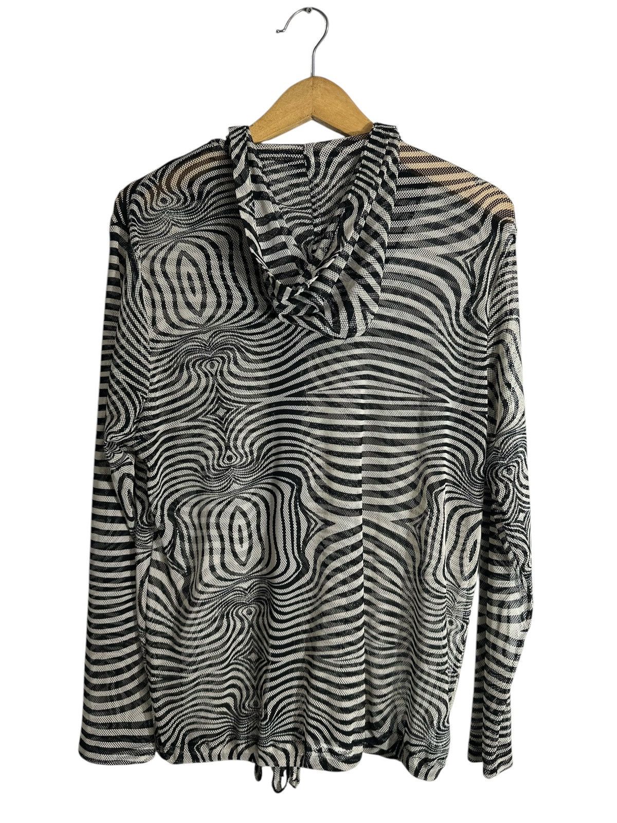 If Six Was Nine Cyber Zebras Transparent Hoodie Japan Issey Yohji Style Size US L / EU 52-54 / 3 - 2 Thumbnail