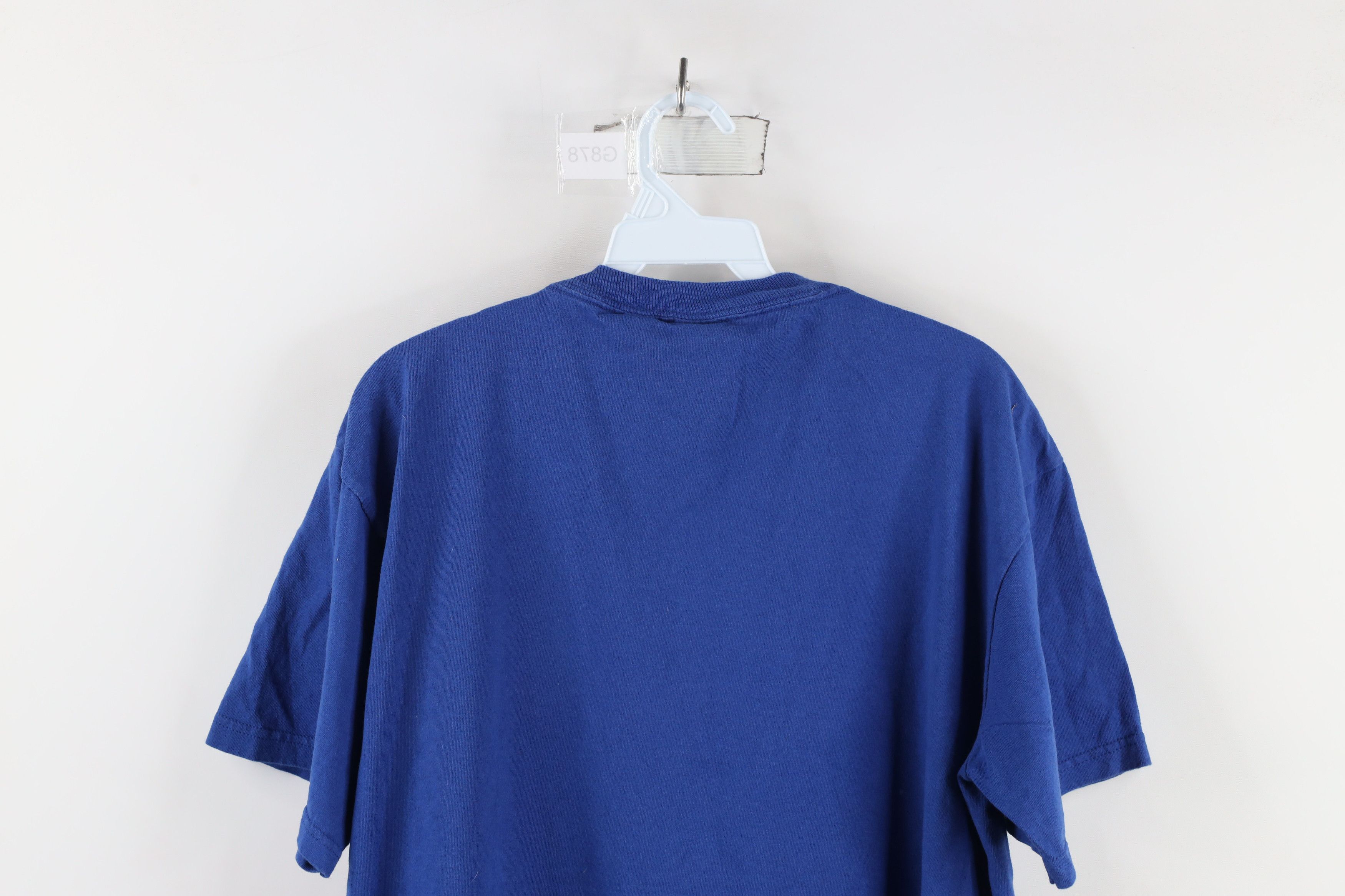 Vintage Vintage Y2K Four Kansas University Basketball T-Shirt Blue Size US L / EU 52-54 / 3 - 10 Thumbnail