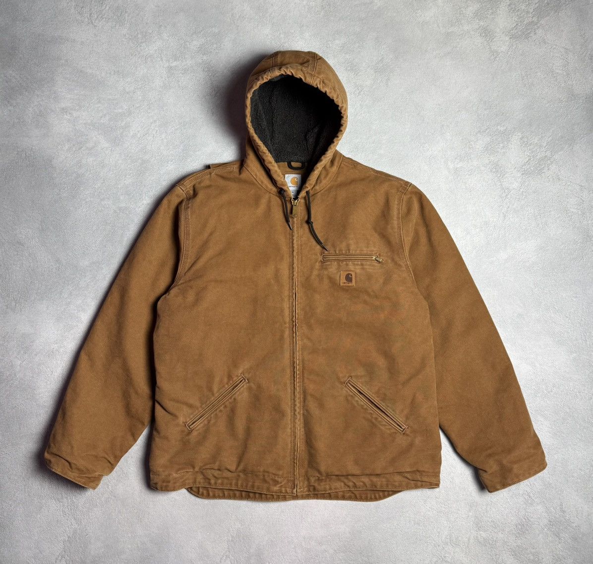 Carhartt Carhartt J141-211 Sherpa Lined Work Hooded Jacket Size US XL / EU 56 / 4 - 1 Thumbnail