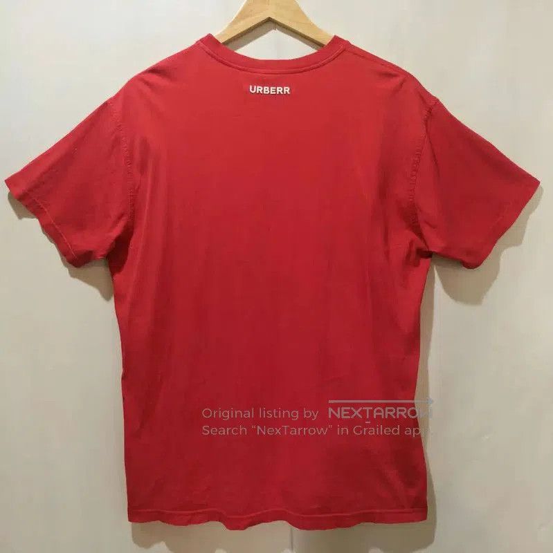 Burberry Burberry Red Cotton Printed Short Sleeve Tee. Size XS / US 0-2 / IT 36-38 - 2 Thumbnail