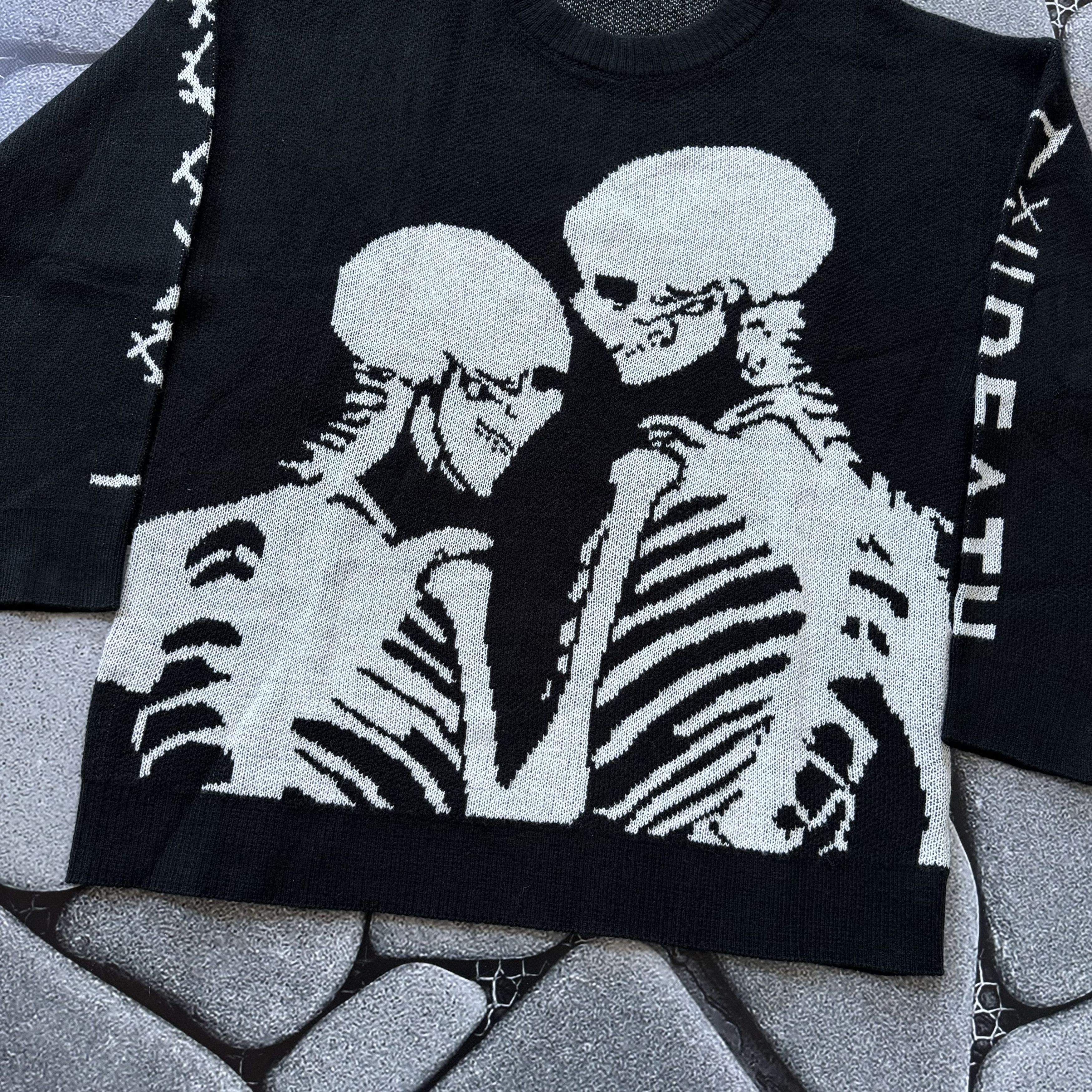 Hysteric Glamour VINTAGE SKELETON KNITTED OVERSIZED SWEATER OPIUM Y2K Size US S / EU 44-46 / 1 - 4 Thumbnail