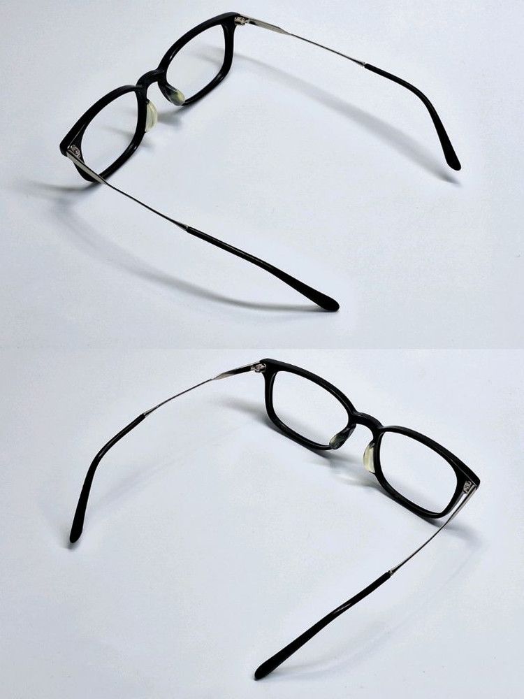 JINS JINS MCF-16A-197A Wellington Black Acetate Glasses Frame Size ONE SIZE - 5 Thumbnail