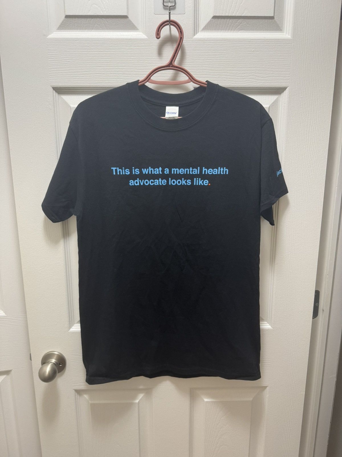 Gildan Gildan "This is Mental Health" Blue Text Quote Shirt Size US M / EU 48-50 / 2 - 1 Thumbnail