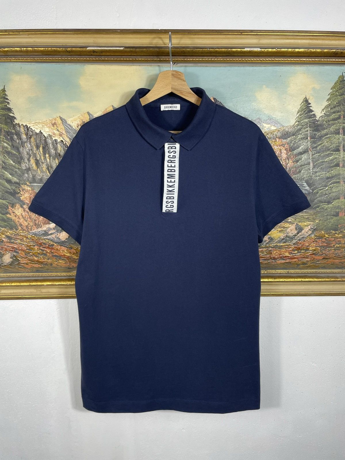 Designer × Dirk Bikkembergs Dirk Bikkembergs Navy Polo T-shirt Size US M / EU 48-50 / 2 - 1 Thumbnail
