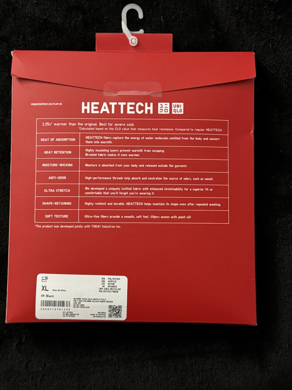Uniqlo Uniqlo black Heattech ultra warm long sleeve crewneck tshirt Size US XL / EU 56 / 4 - 4 Thumbnail