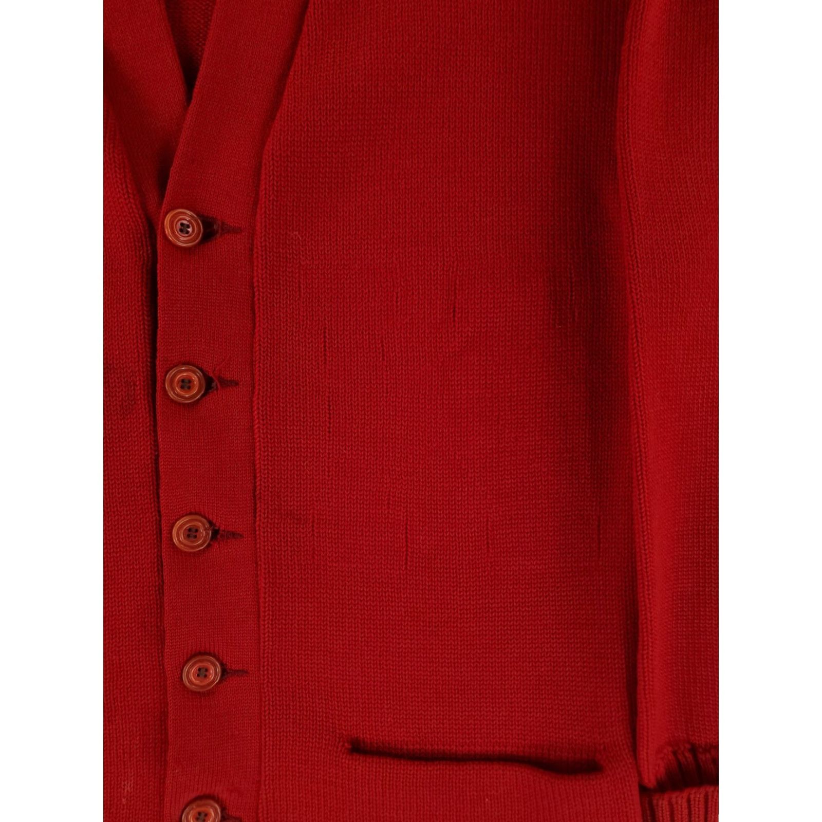 Holloway VINTAGE Burean Holloway Sweater Cardigan Wool VTG 50s 60s Red Mens XL Size US XL / EU 56 / 4 - 2 Thumbnail