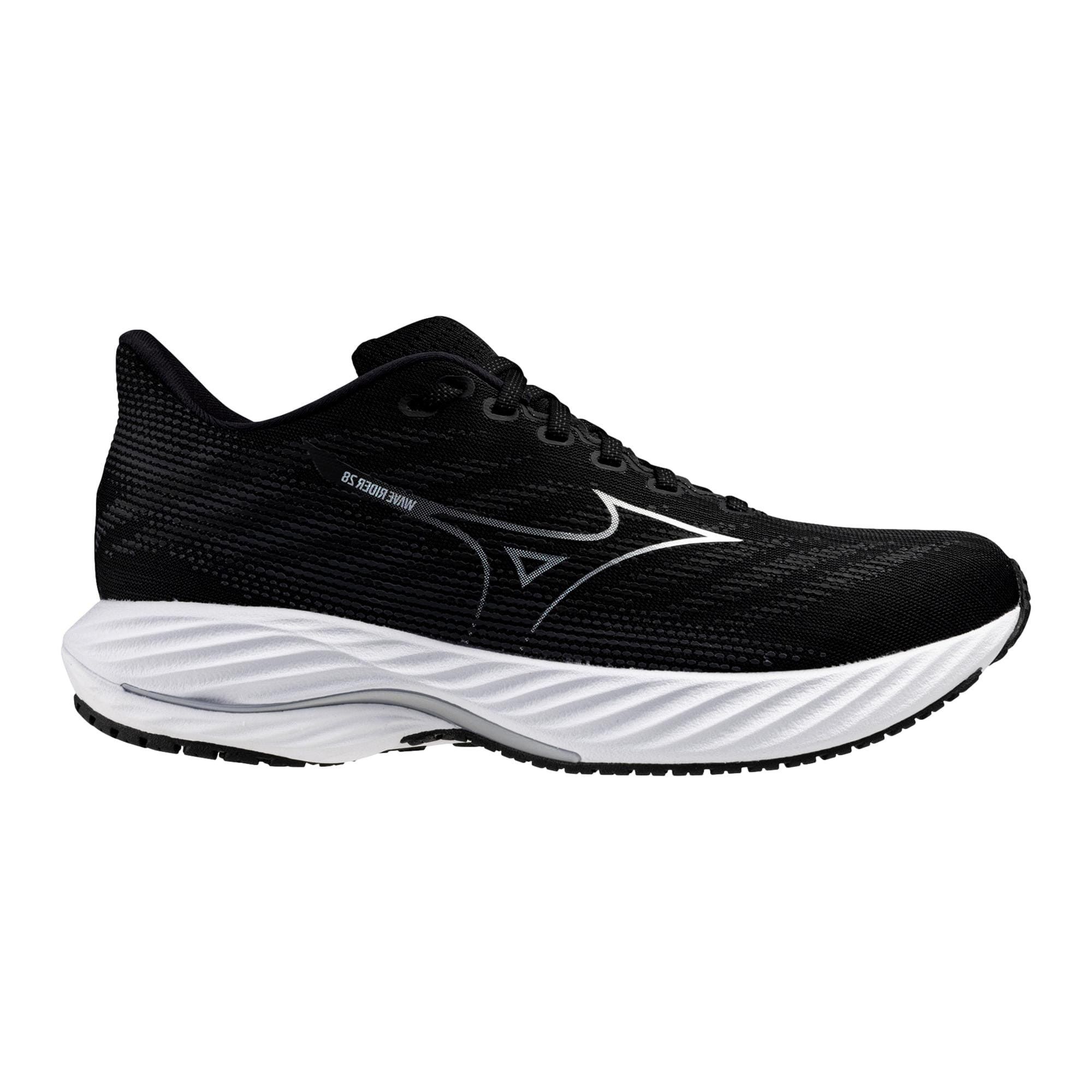 Mizuno Wave Rider 28 Black / Silver 411456.9073 Size US 9 / EU 42 - 1 Thumbnail