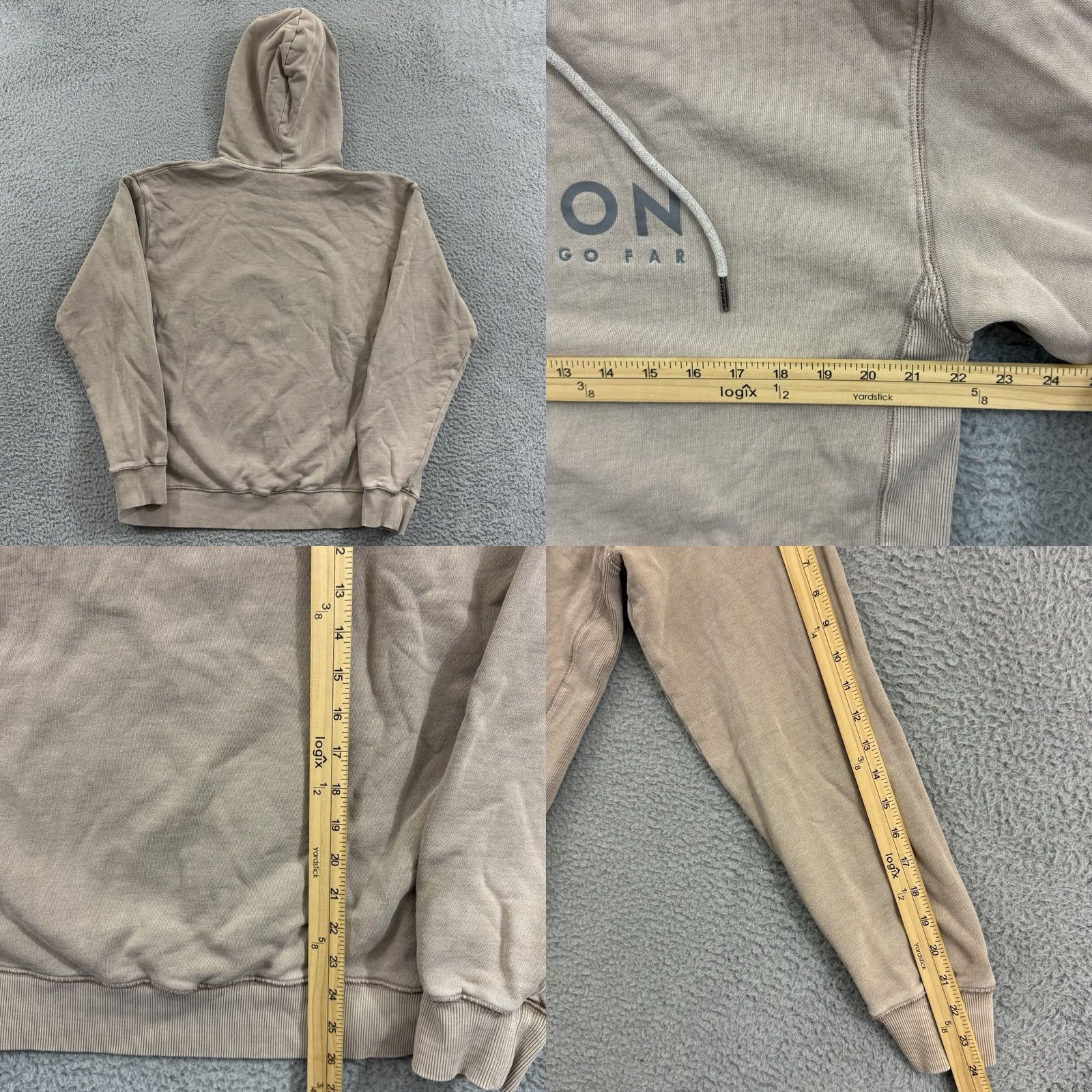 Vintage Peloton Hoodie Mens Small Beige Brooklyn Pullover French Terry Active Logo Hooded Sweatshirt Size US S / EU 44-46 / 1 - 8 Thumbnail