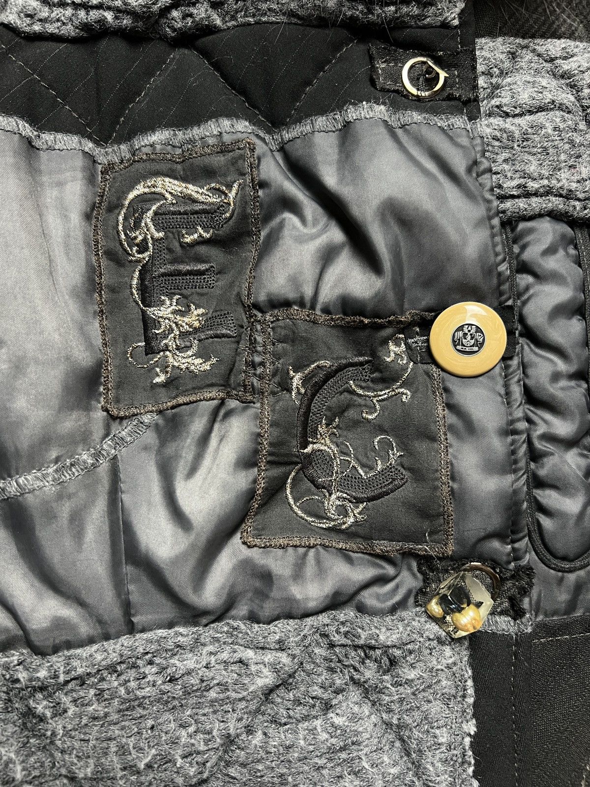Elisa Cavaletti Elisa Cavaletti Made in Italy Premium Patchwork Jacket y2k Size M / US 6-8 / IT 42-44 - 9 Thumbnail
