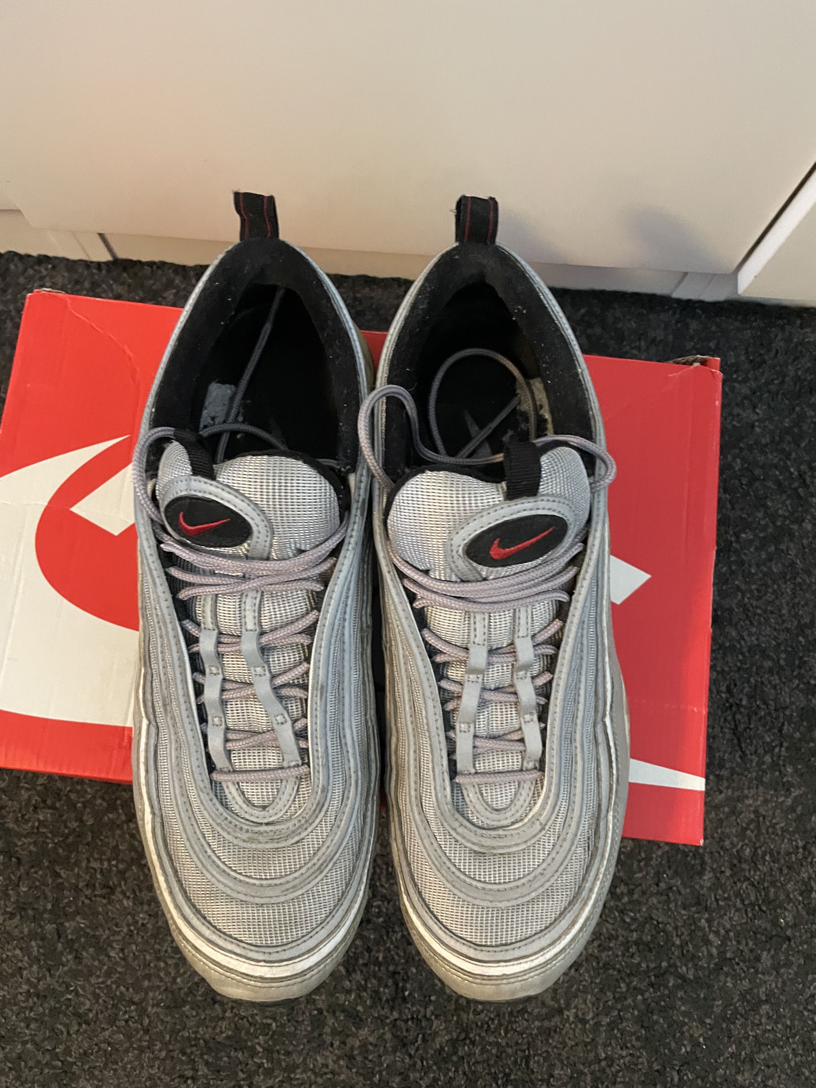 Nike Nike Air Max 97 OG Silver Bullet (2017) Size US 12 / EU 45 - 6 Thumbnail