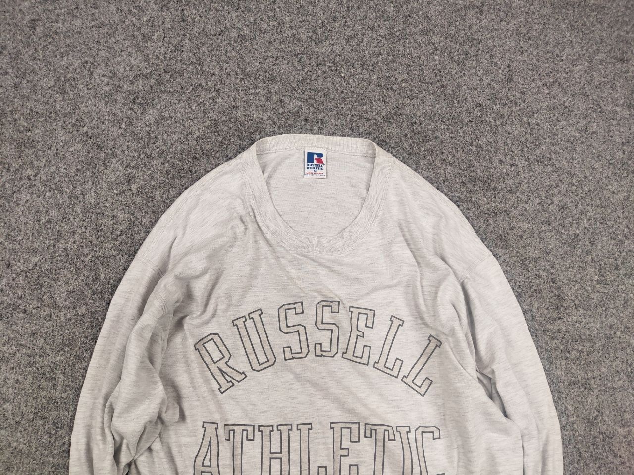 Russell Athletic Vintage 90's Russell Athletic Logo USA Crew chek Sweatshirt Size US M / EU 48-50 / 2 - 4 Thumbnail