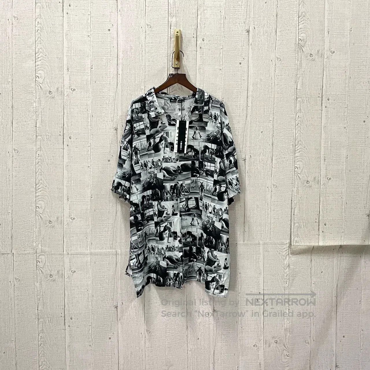 balenciaga short sleeve yoga shirt.