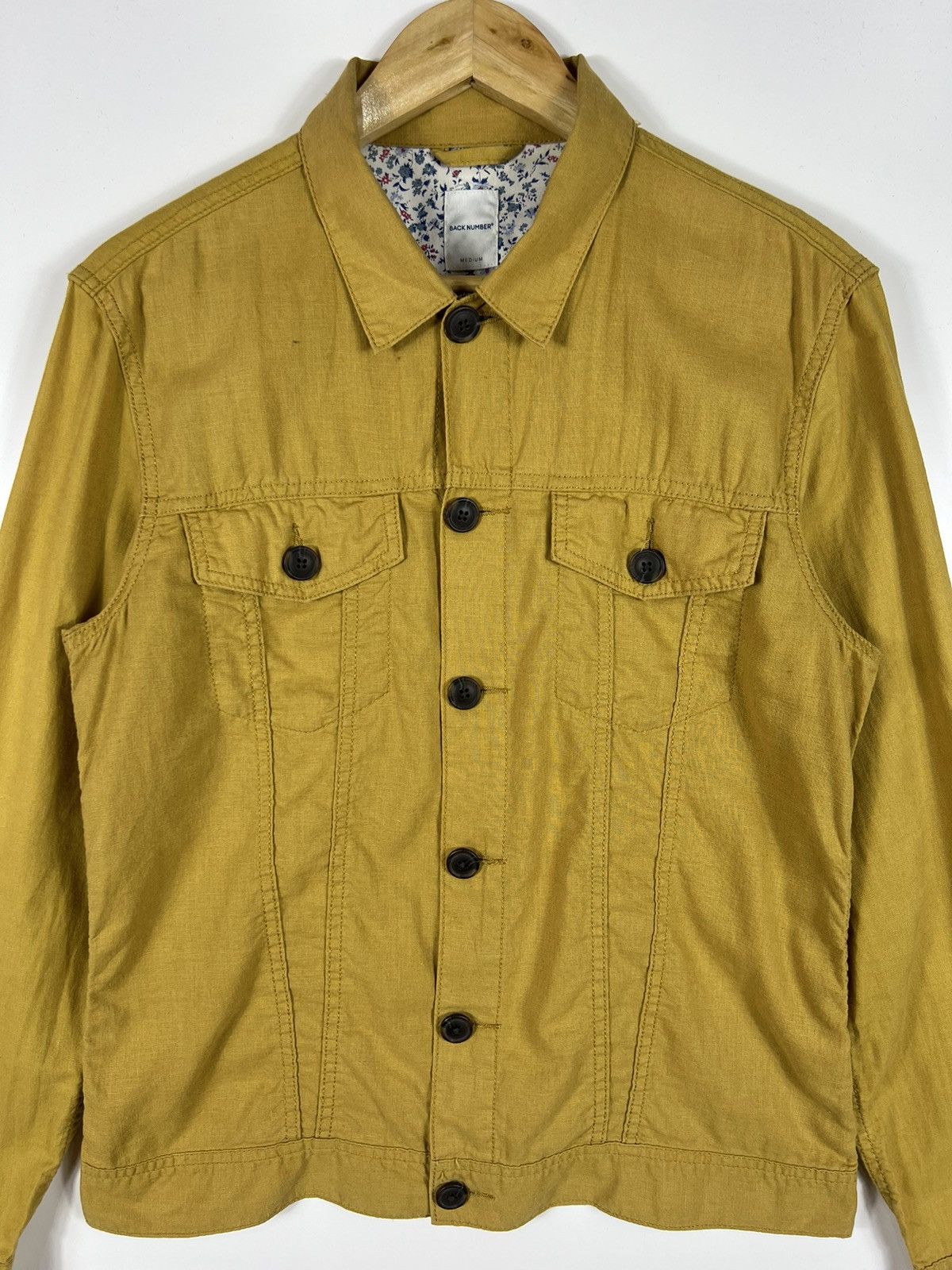 🔥 BACK NUMBER SOFT TRUCKER JACKET - M