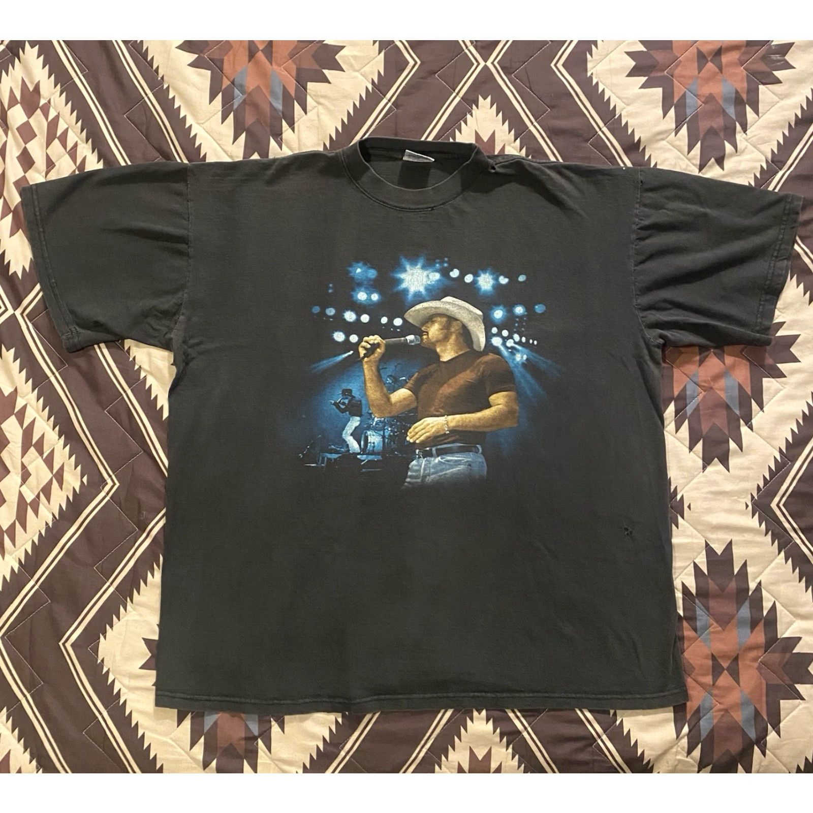 Doublet VINTAGE All Sport Tim McGraw T-Shirt Crew Neck Short Sleeve XL Black Unisex Adults 90s Music Double-Sided Graphic Print Size US XL / EU 56 / 4 - 2 Thumbnail