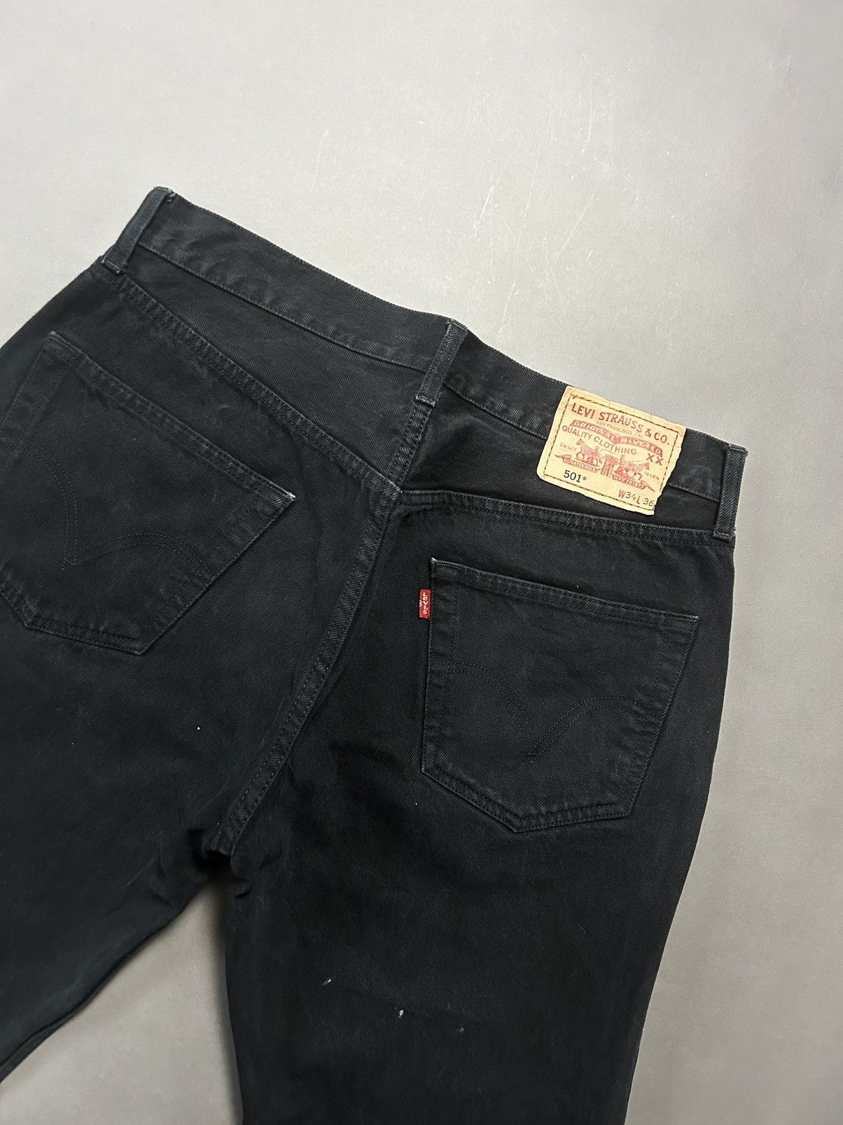Levi's × Vintage Levi’s 501 jeans black vintage denim Size US 34 / EU 50 - 2 Thumbnail