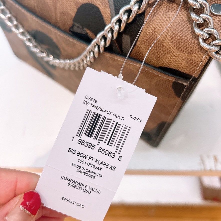 Coach Klare Crossbody Bag In Signature Canvas With Bow Print CY649 Size ONE SIZE - 8 Thumbnail