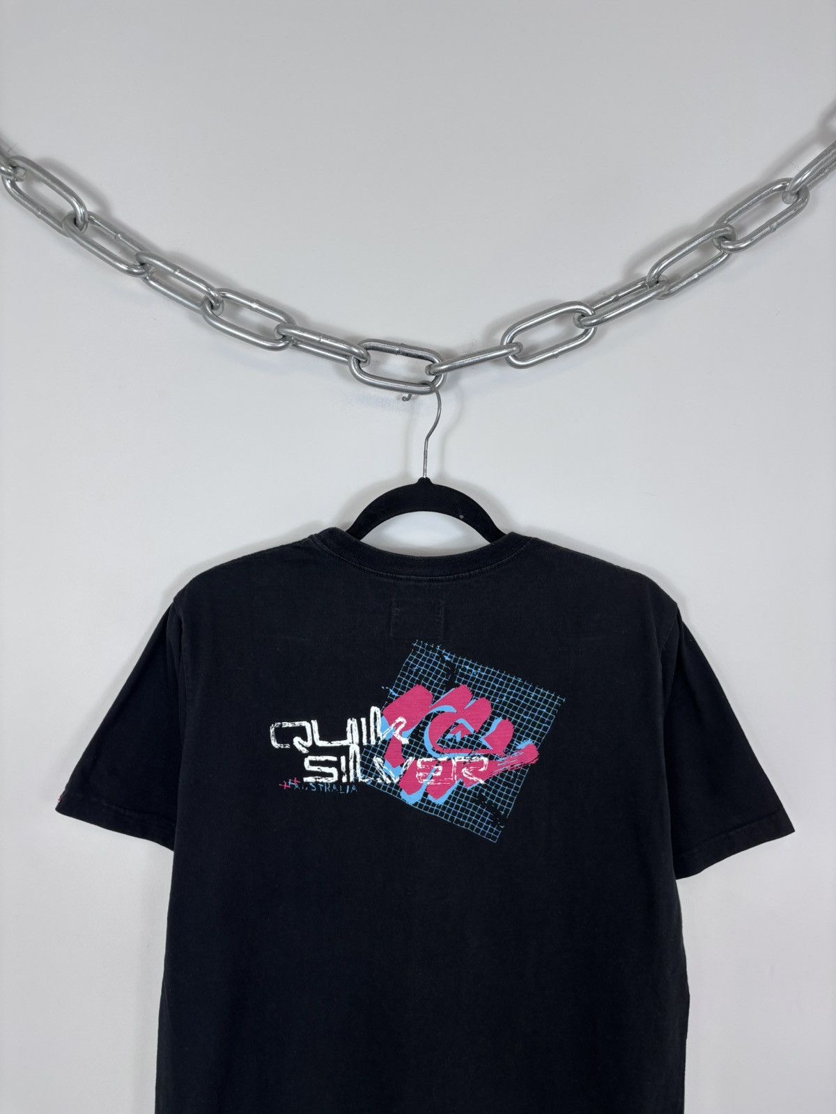 Quiksilver Vintage Quiksilver Australia Streamline Big Logo Black Tee Size US L / EU 52-54 / 3 - 14 Thumbnail