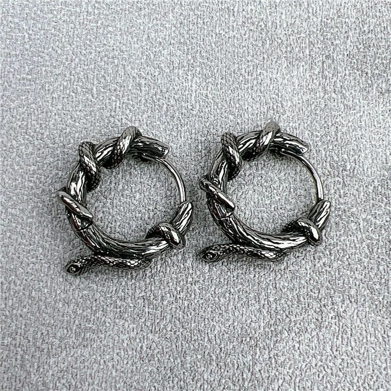 Jewelry Vibe Earrings One Pairs Chrome Jewelry Size ONE SIZE - 2 Thumbnail