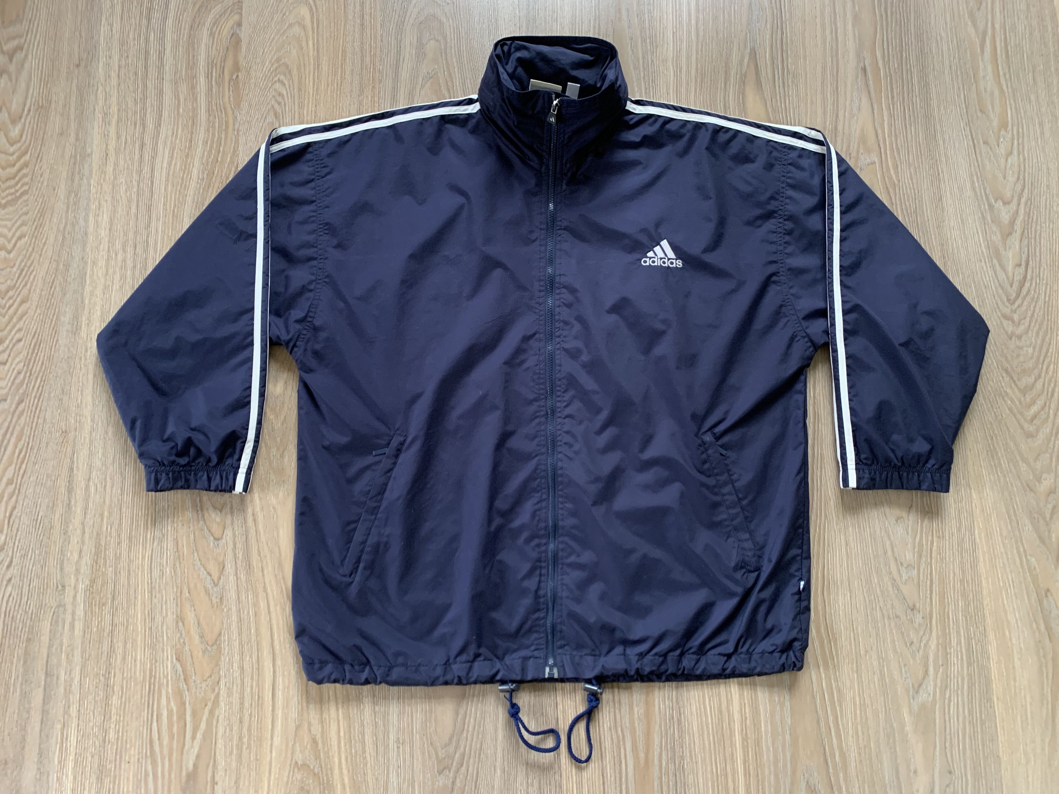 Adidas × Vintage Vintage Adidas Windproof Zip Jacket Size US L / EU 52-54 / 3 - 2 Thumbnail