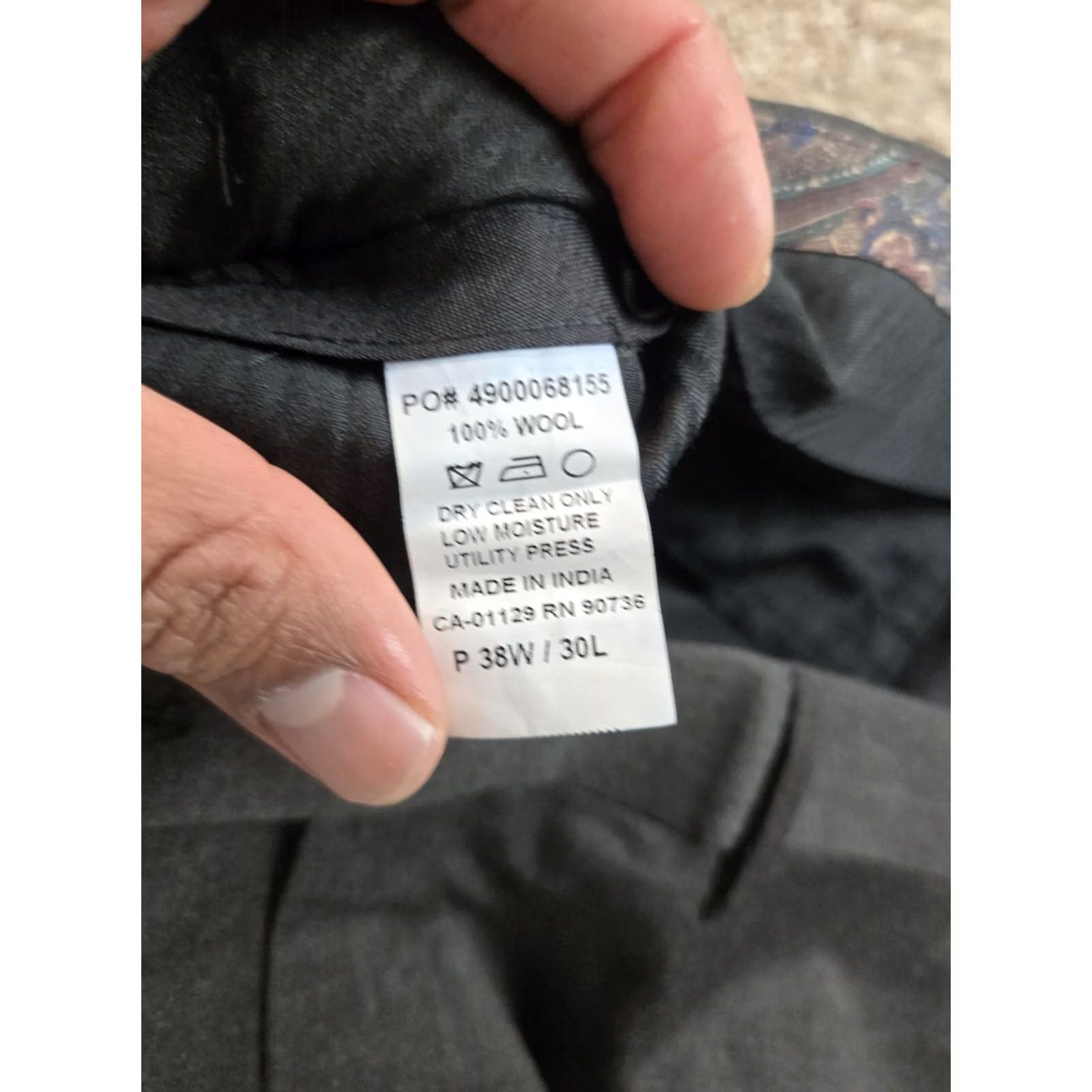 Ralph Lauren Lauren Ralph Lauren Dress Pants Mens 38X30 Wool Straight Leg Flat Front Dress Pants Mens 38x30 Gray Wool Flat Front Size US 38 / EU 54 - 4 Thumbnail