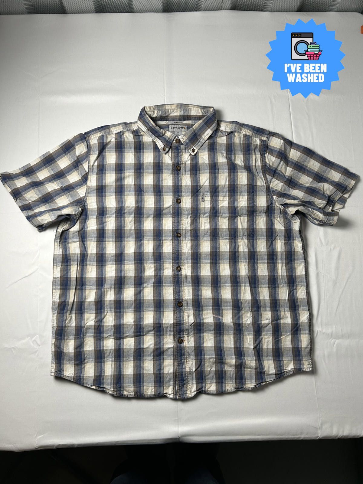 Carhartt Carhartt Pocket Shirt Heavyweight Overshirt Workwear Check Size US XXL / EU 58 / 5 - 1 Thumbnail